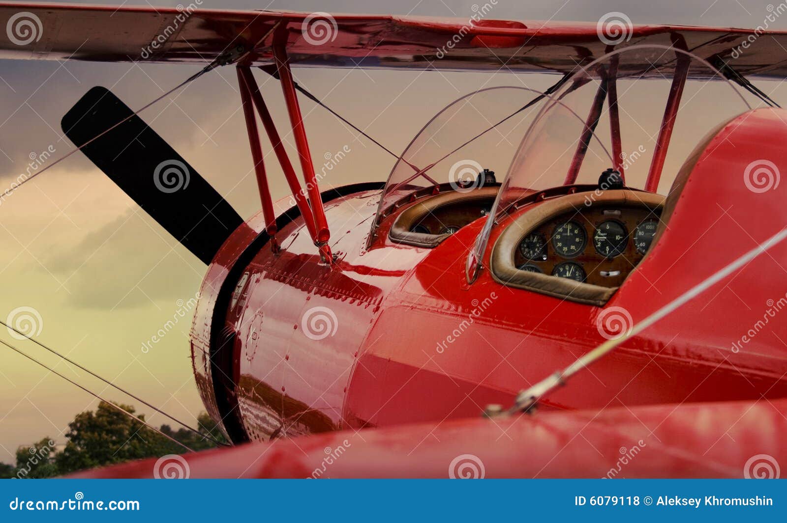 Red airplane stock photo. Image of transport, direction - 6079118