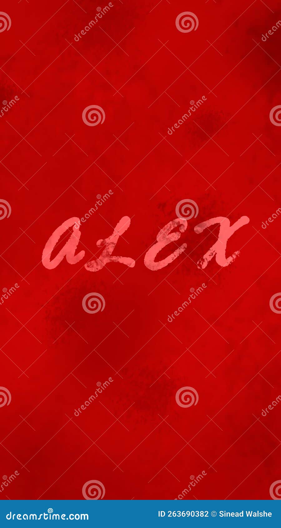 Red Alex Phone Wallpaper Stock Photo 263690382