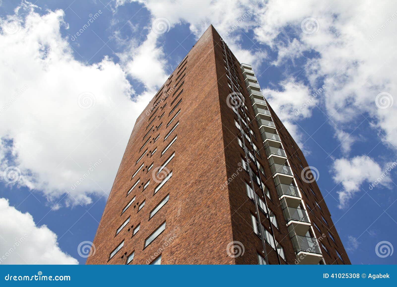 Red apartment building stock photo. Image of amersfoort 41025308