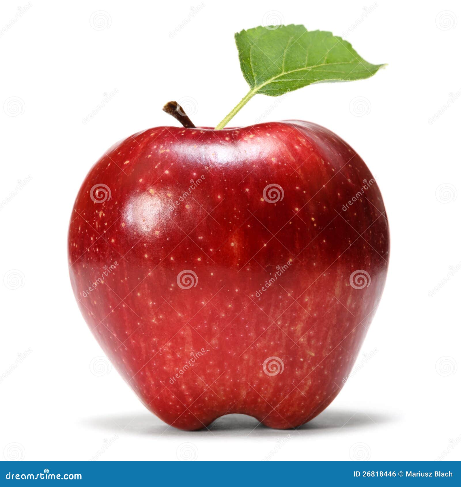 Red Organic Envy Apple Green Leaf Stock Photo 1854297859