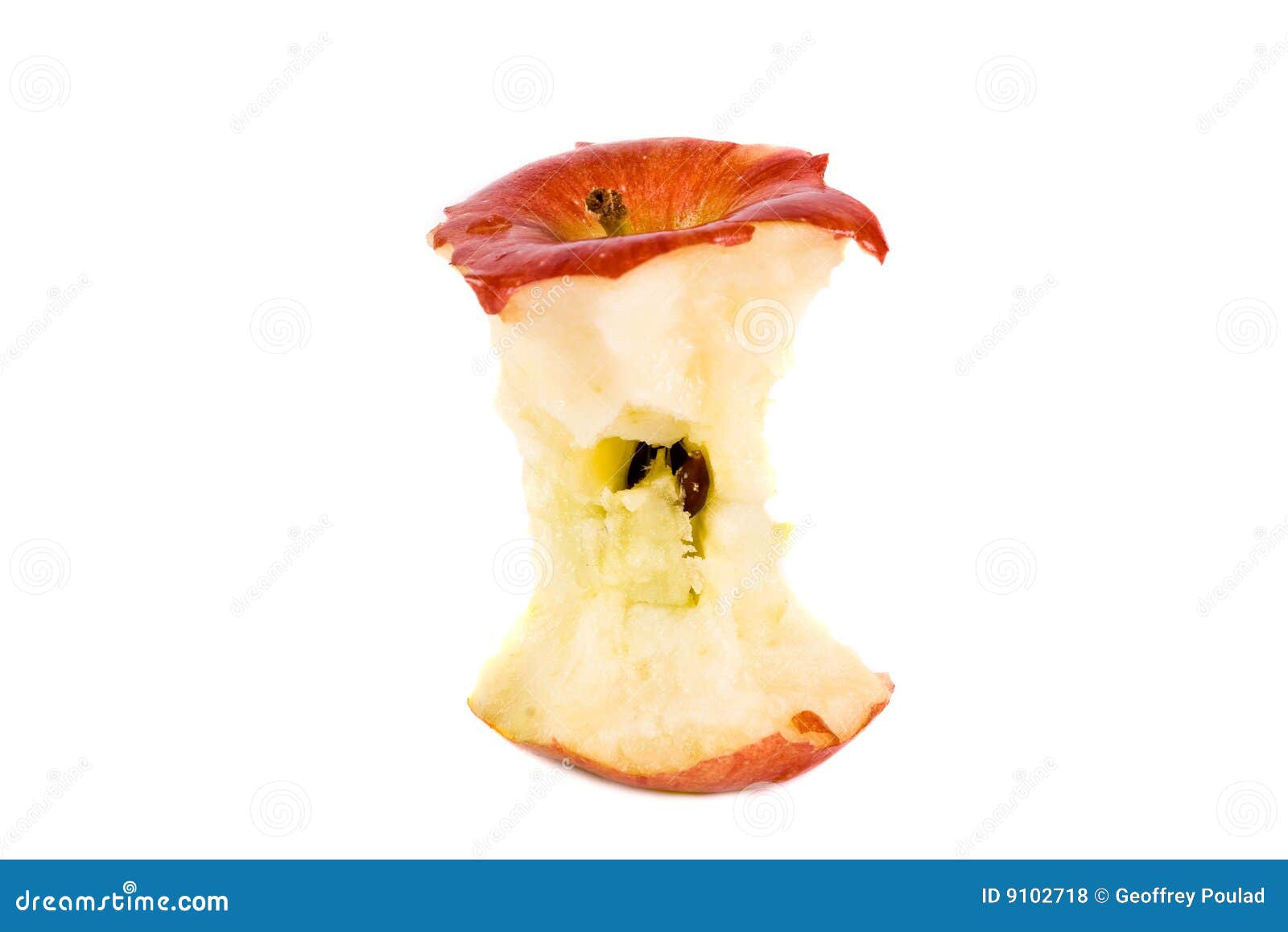 red apple core