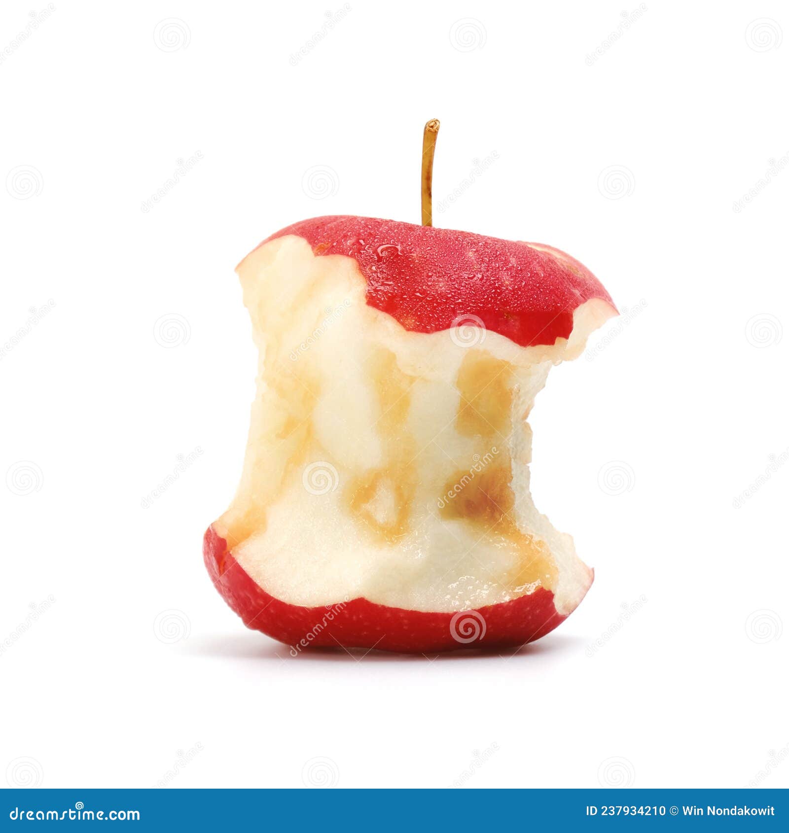 red apple core