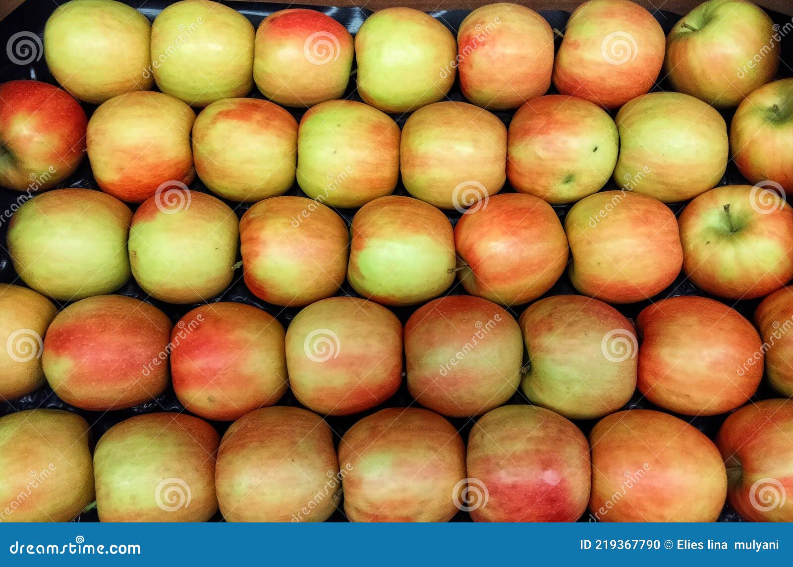 Red Apple in market stock photo. Image of produce, tree 219367790