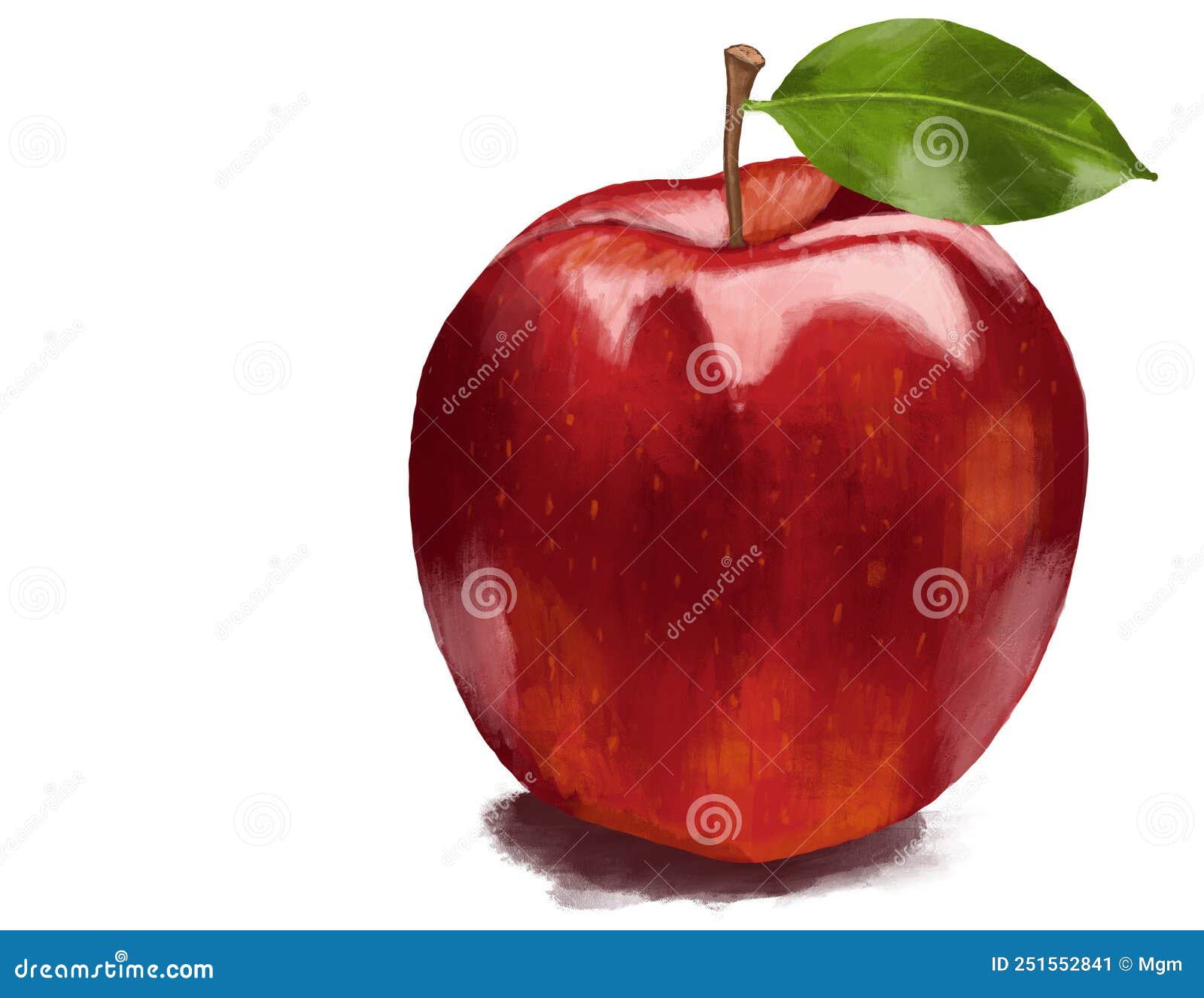 A Red Apple for the Teacher Stock Image Illustration of fruit