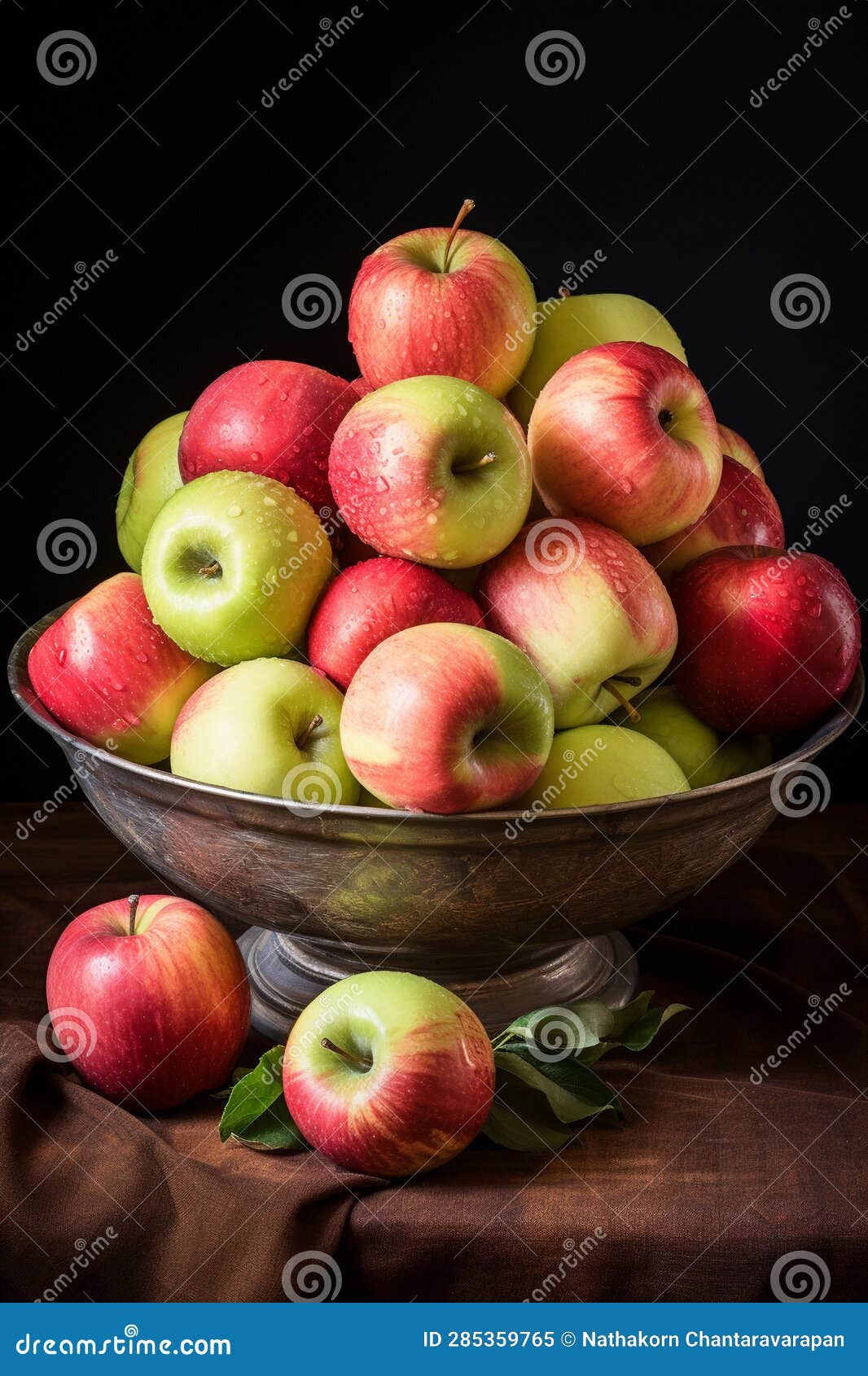 red apples in a basket on a table, in the style of smilecore