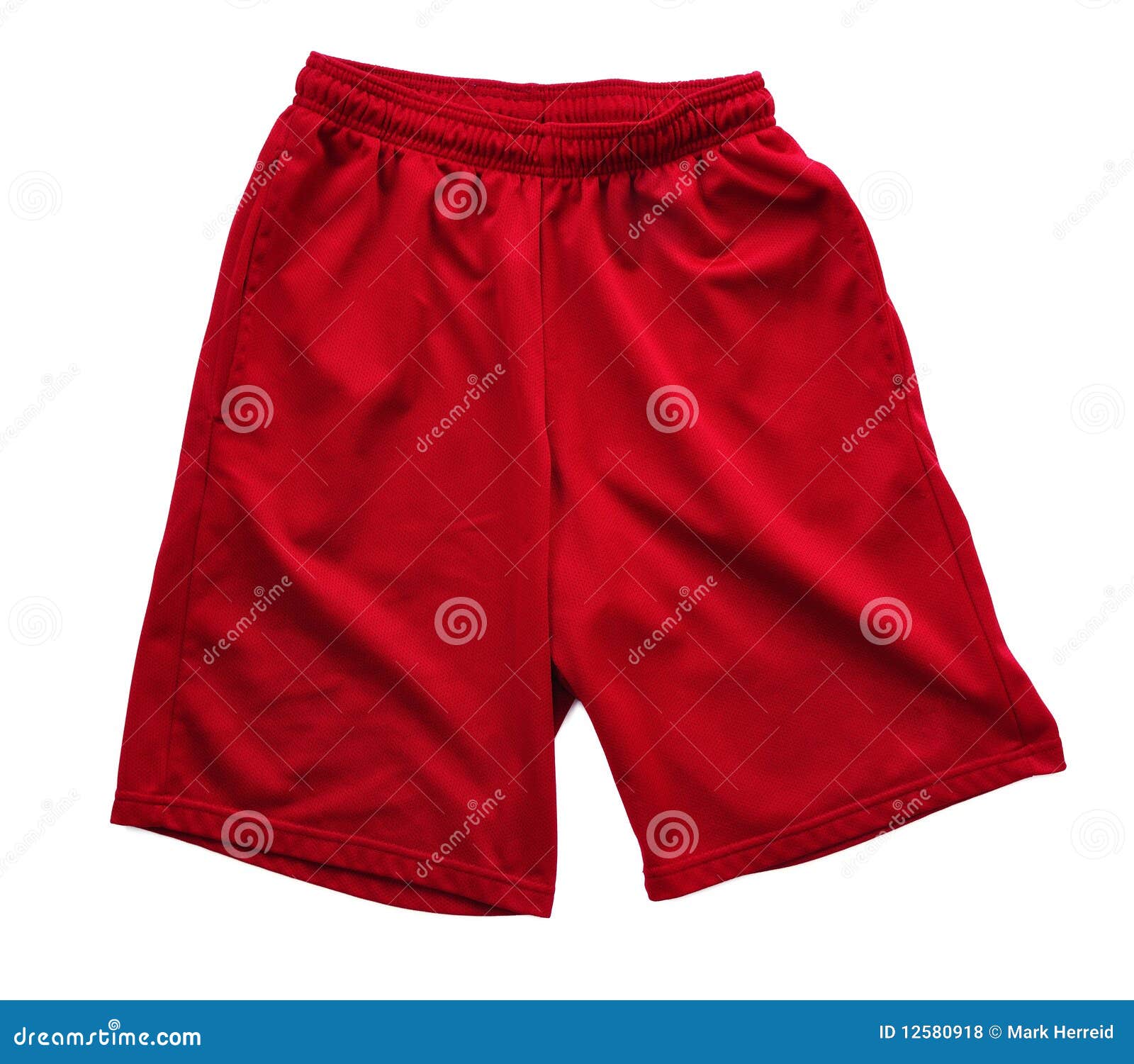 Red Athletic Shorts stock photo. Image of short, garment 12580918