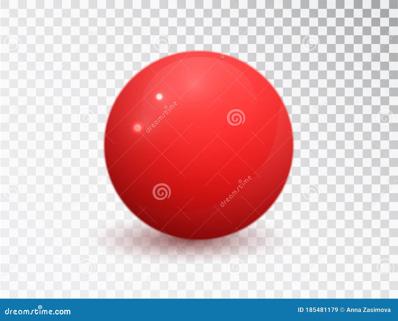 Red Ball Isolated on Transparent Background. Red Matte Vector Round Shape, Geometric Simple, Figure Stock Vector - Illustration of balloon, ball: