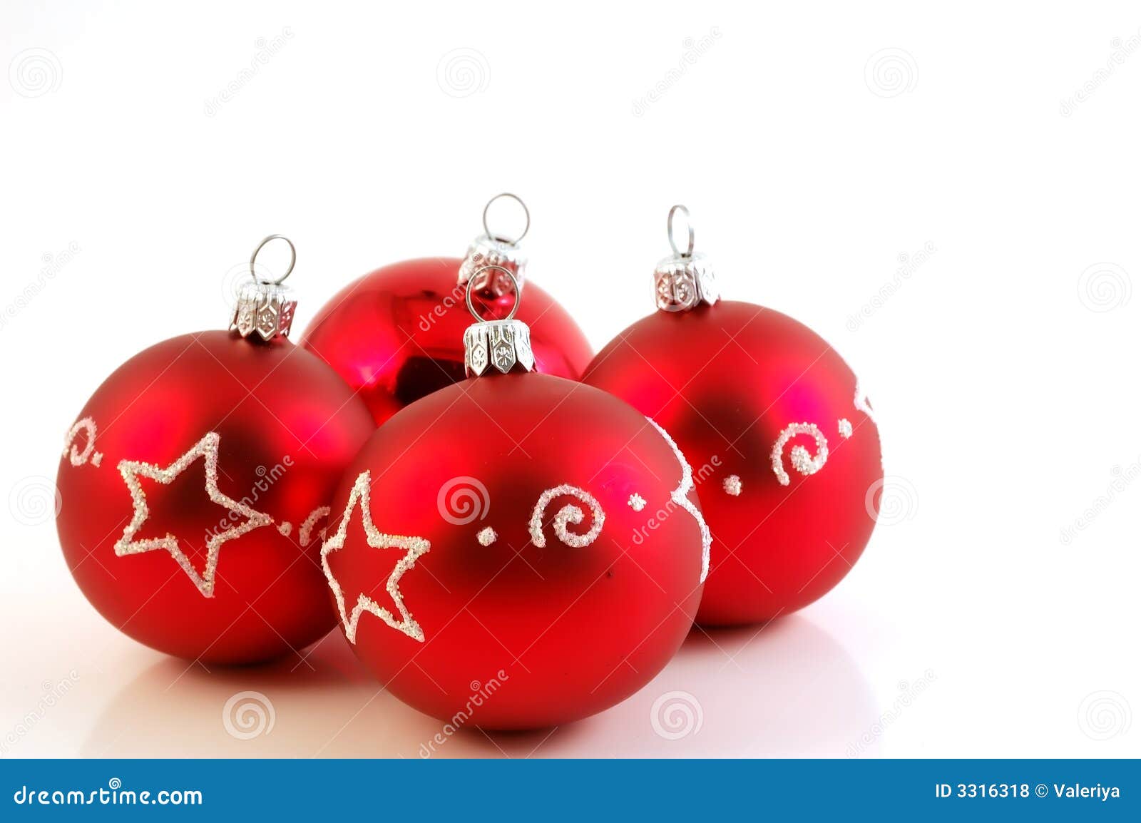Red balls stock photo. Image of decorations, balls, sphere - 3316318