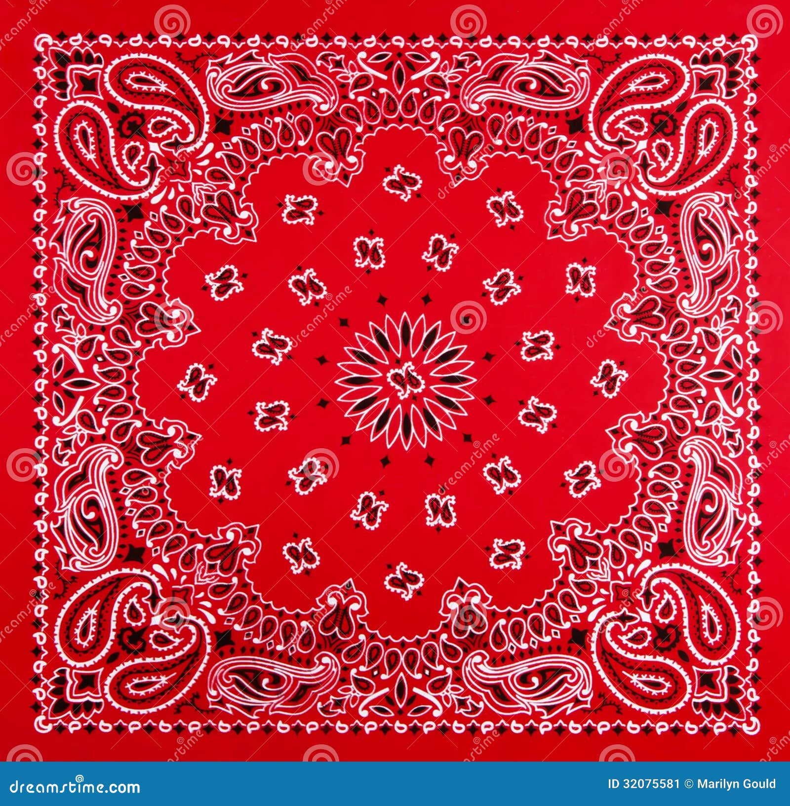 red bandana print