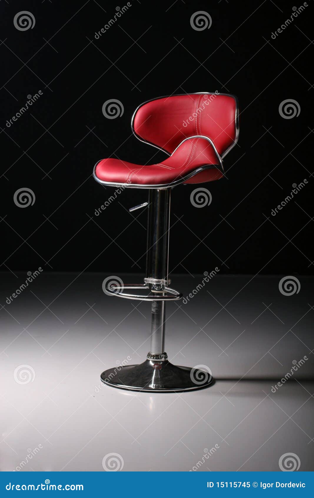 Red bar chair stock image. Image of travel, metal, detail 15115745