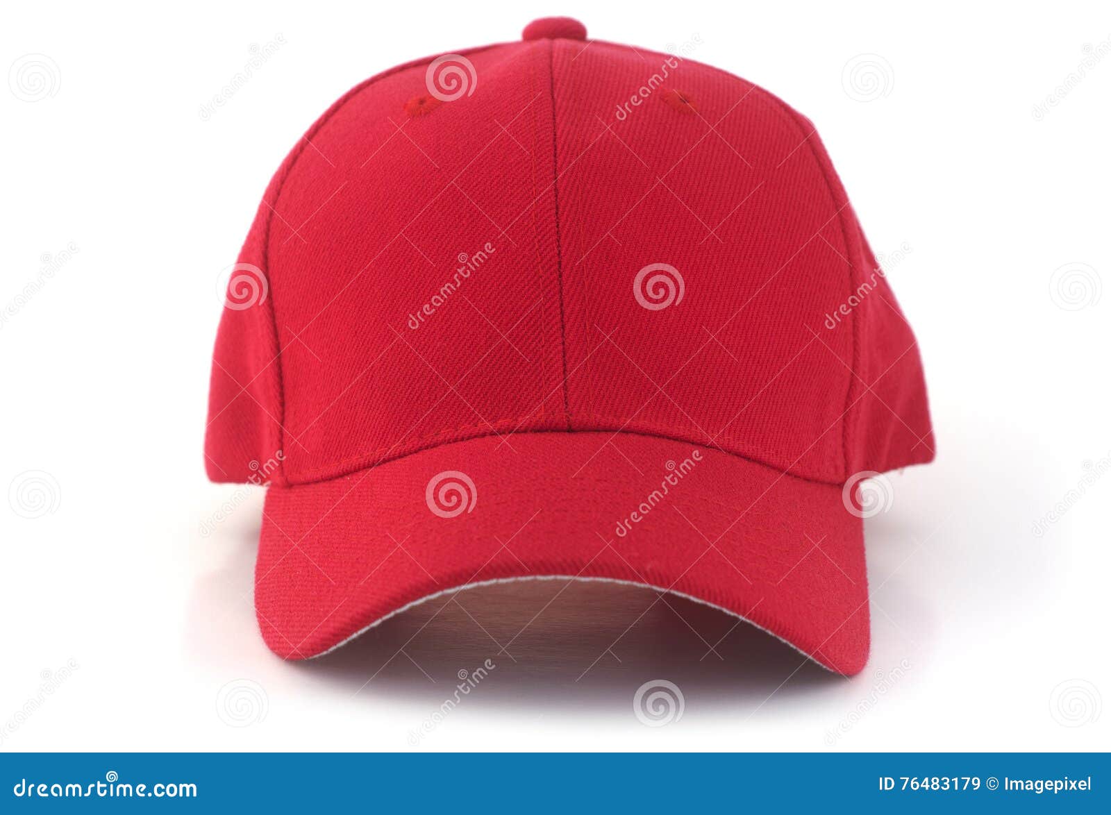 red baseball cap