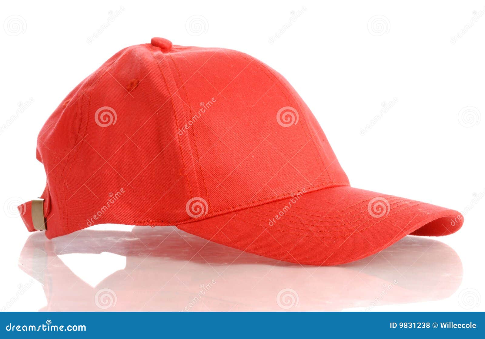 Red baseball hat stock photo. Image of popular, twill 9831238