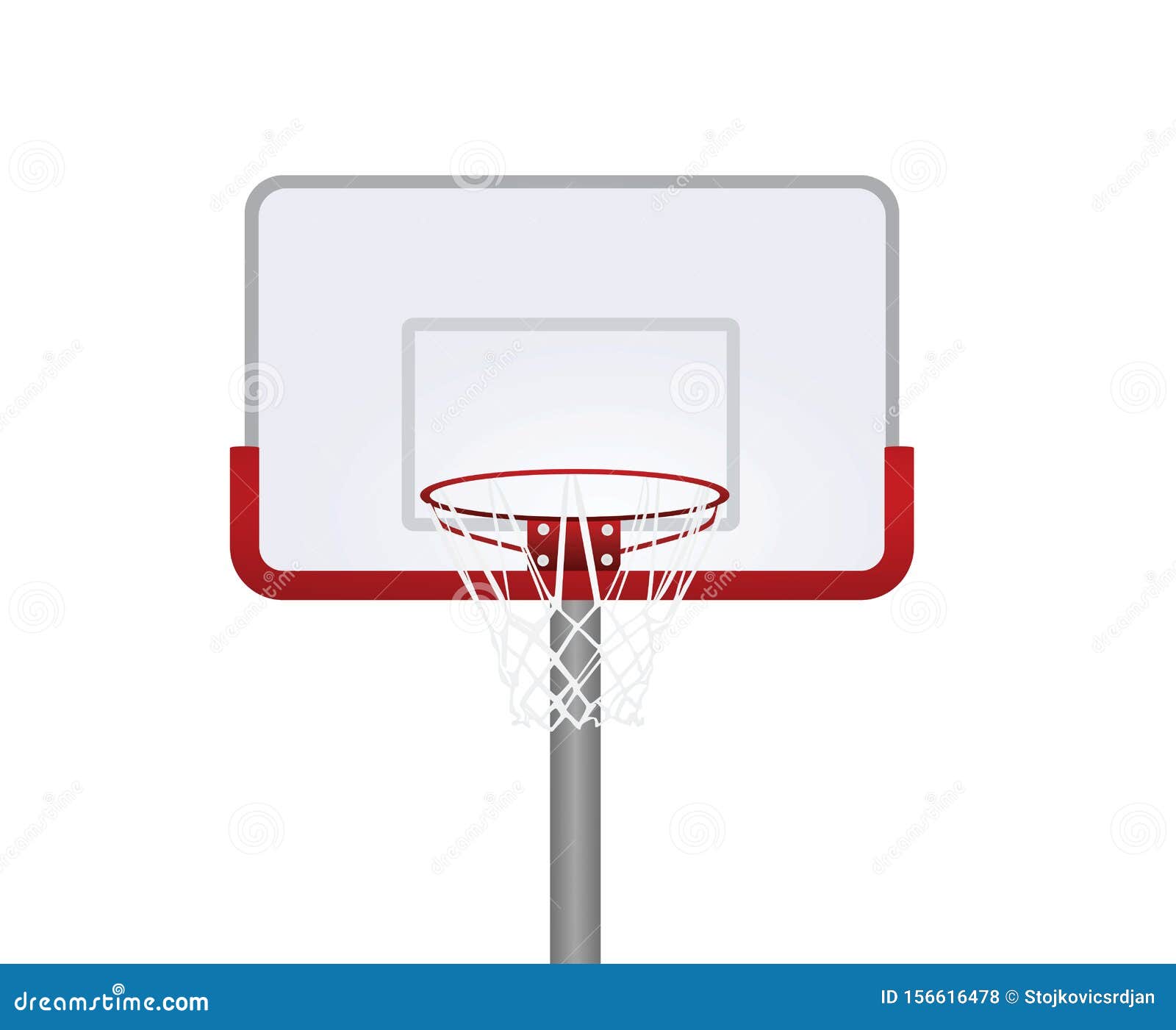 Red basketball basket stock vector. Illustration of competition 156616478