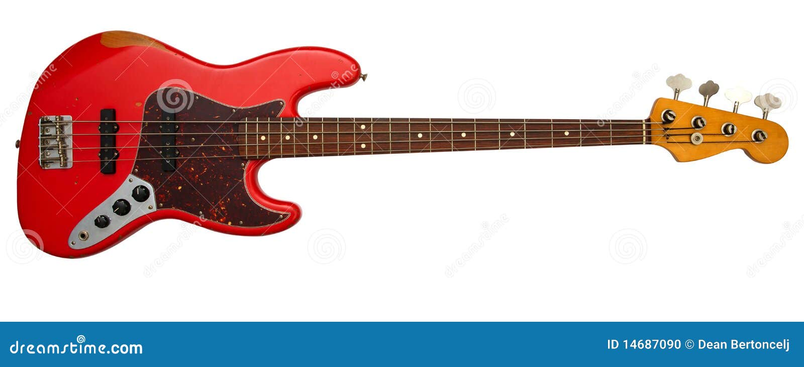 Red bass guitar stock photo. Image of guitar, clipping 14687090
