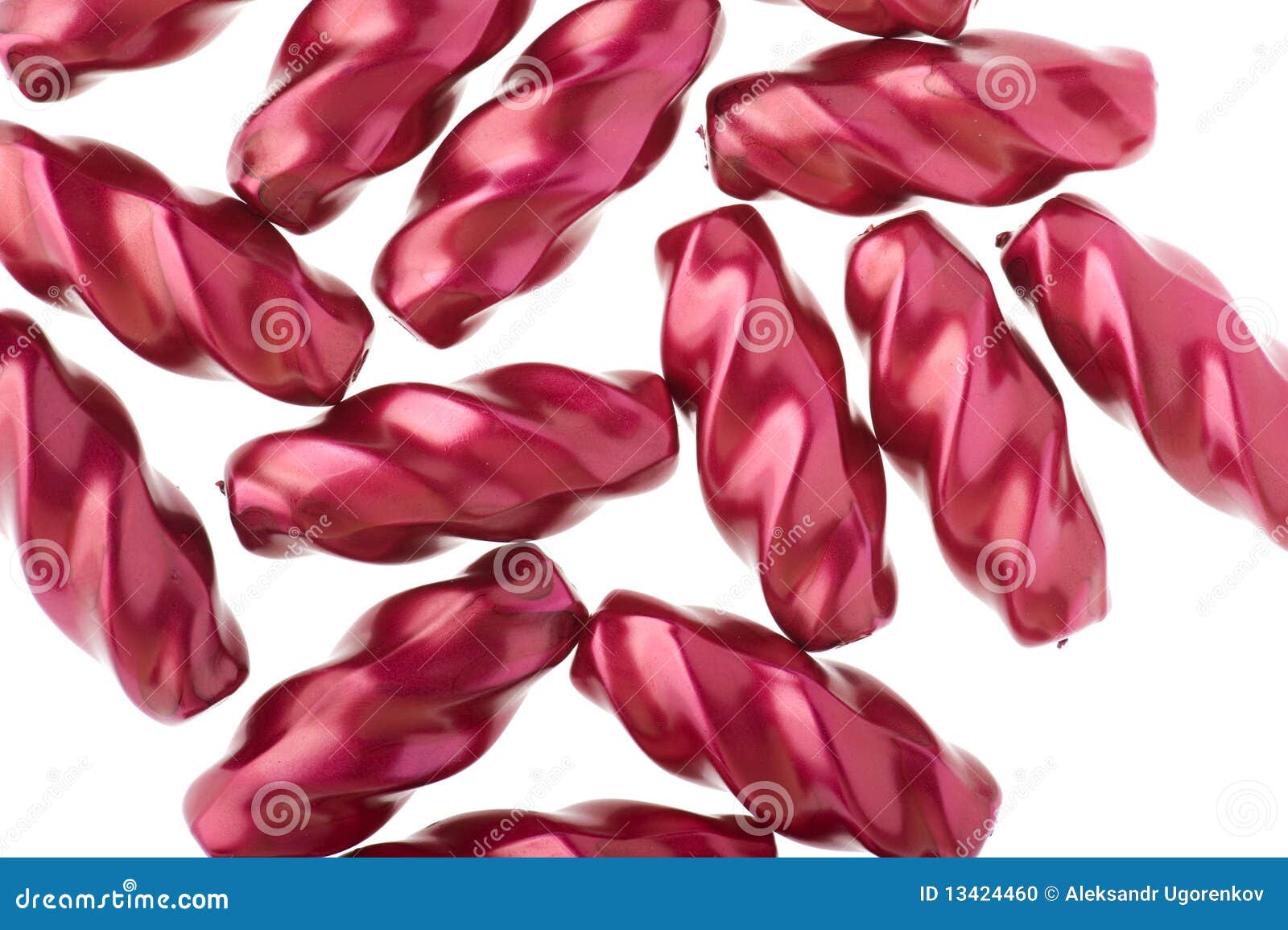 Red Beads for Embroidery Close Up Stock Photo Image of fashion