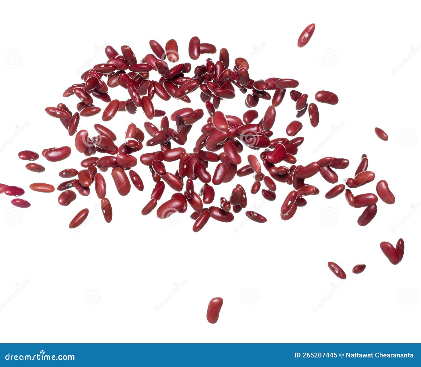Red Bean Flying Explosion, Red Grain Beans Explode Abstract Cloud Fly