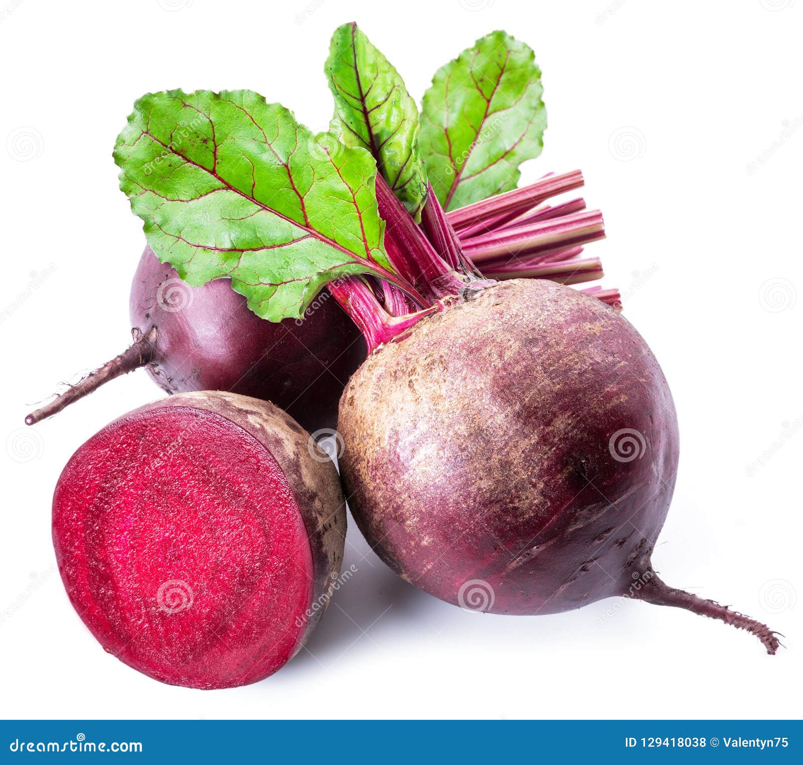 Red Beets or Beetroots on White Background. Stock Photo - Image of beetroots, piece: 129418038