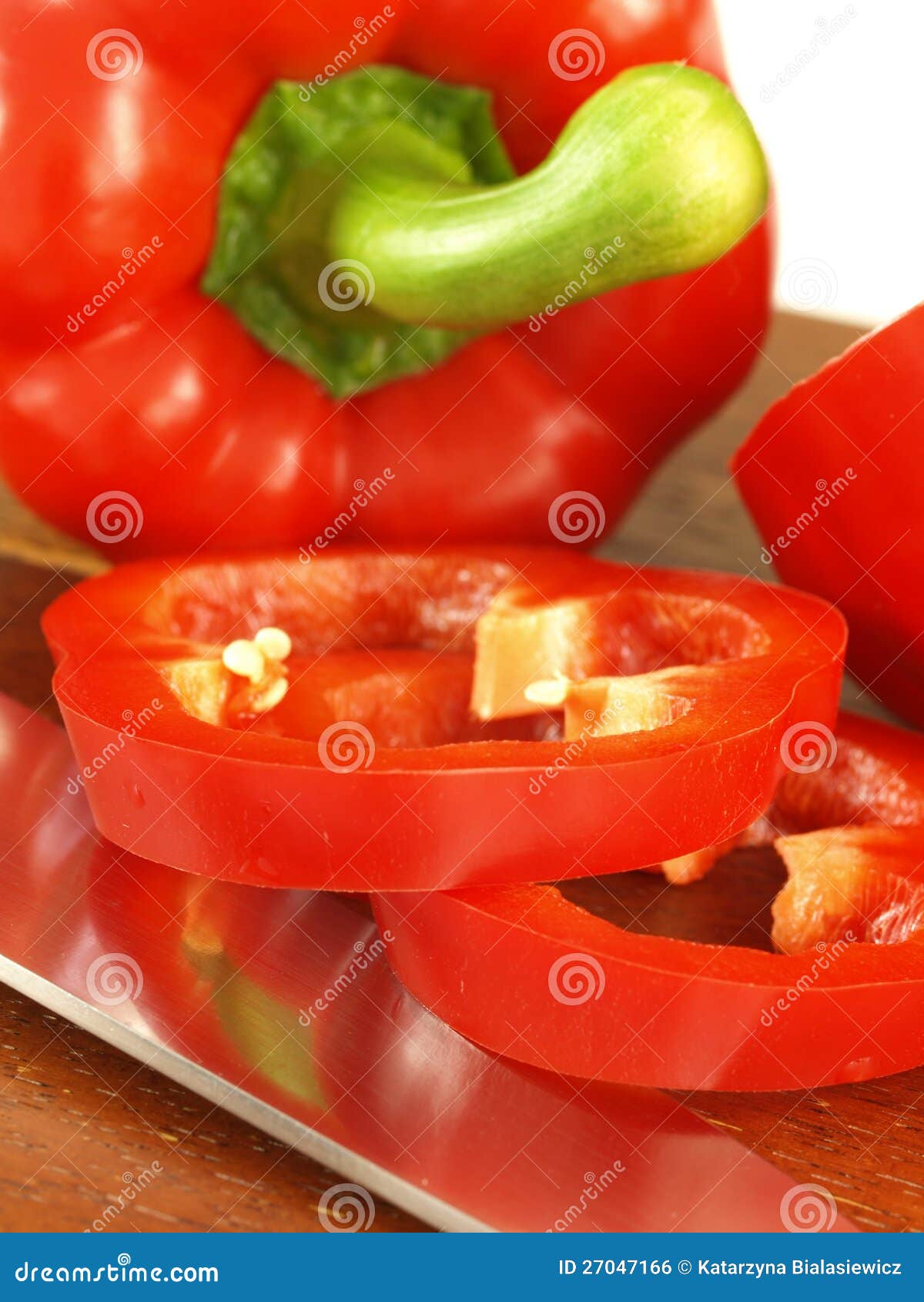 Red Bell Pepper Slices, Close Up Stock Photo Image of closeup, slices