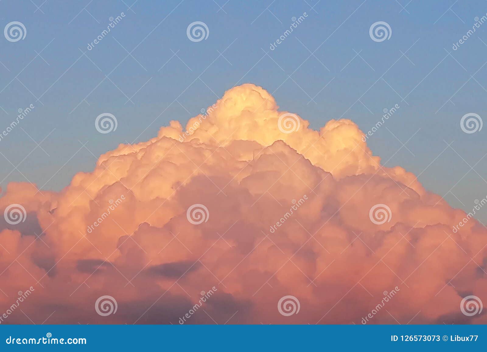 Red big cloud in the sky stock image. Image of shaped 126573073