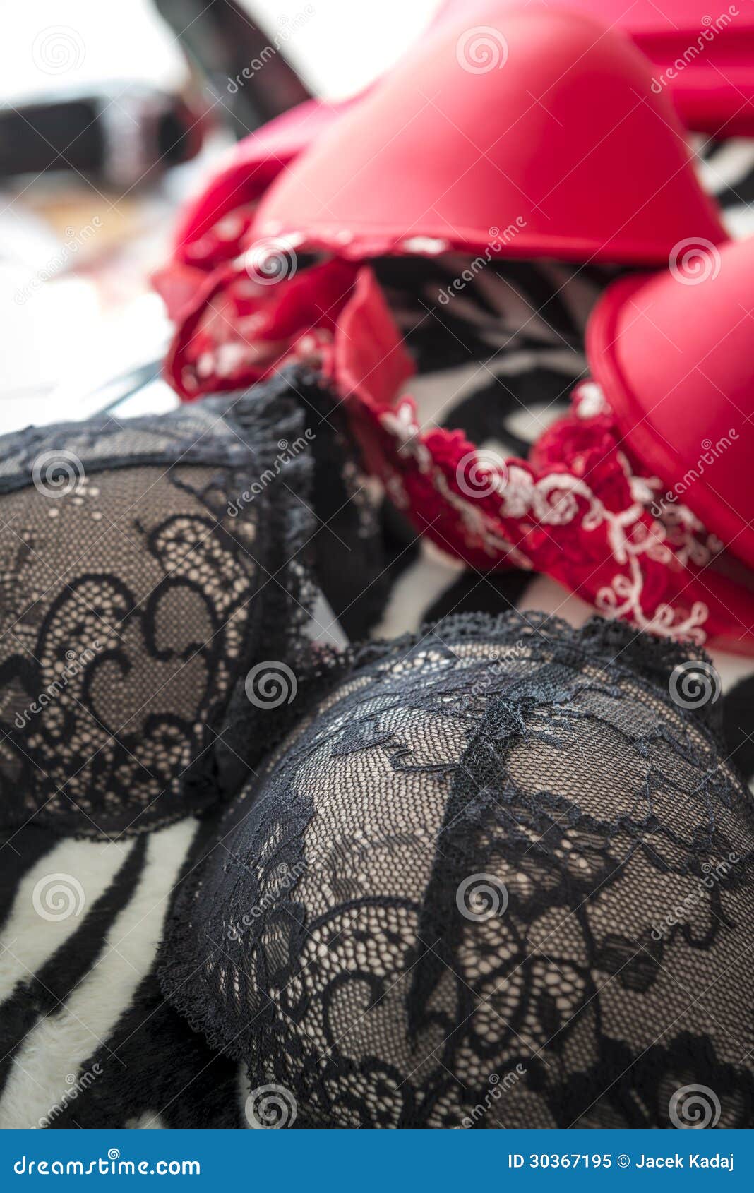 Woman With Big Breasts In Black Bra Stock Photo, Picture and Royalty Free  Image. Image 48758898.