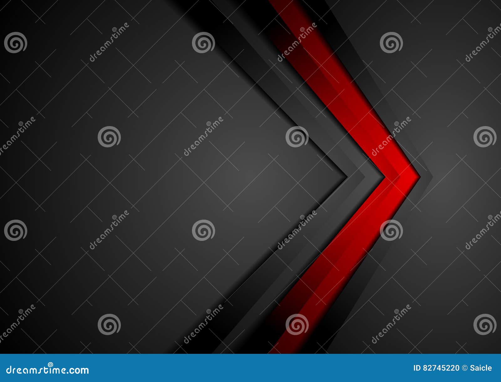 Red And Black Contrast Tech Arrows Background Stock Vector ...