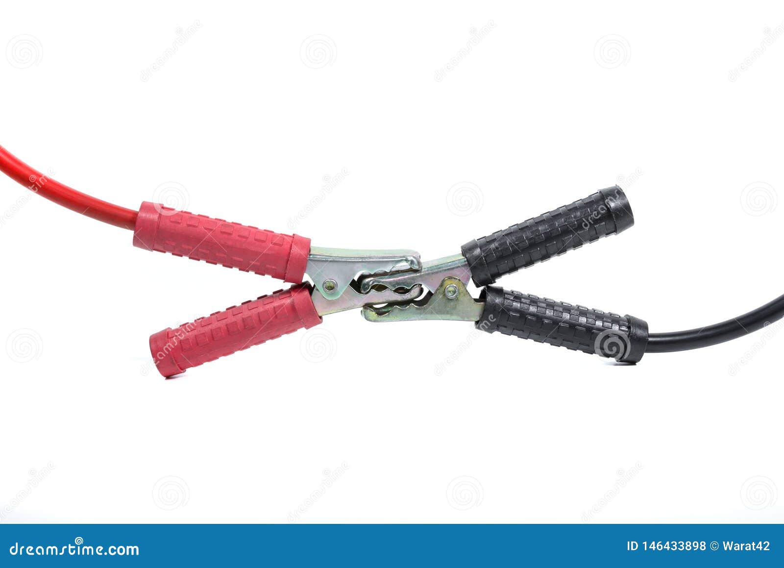 Red and Black Jumper Cables on White Background Stock Photo Image of mechanic, rescue 146433898