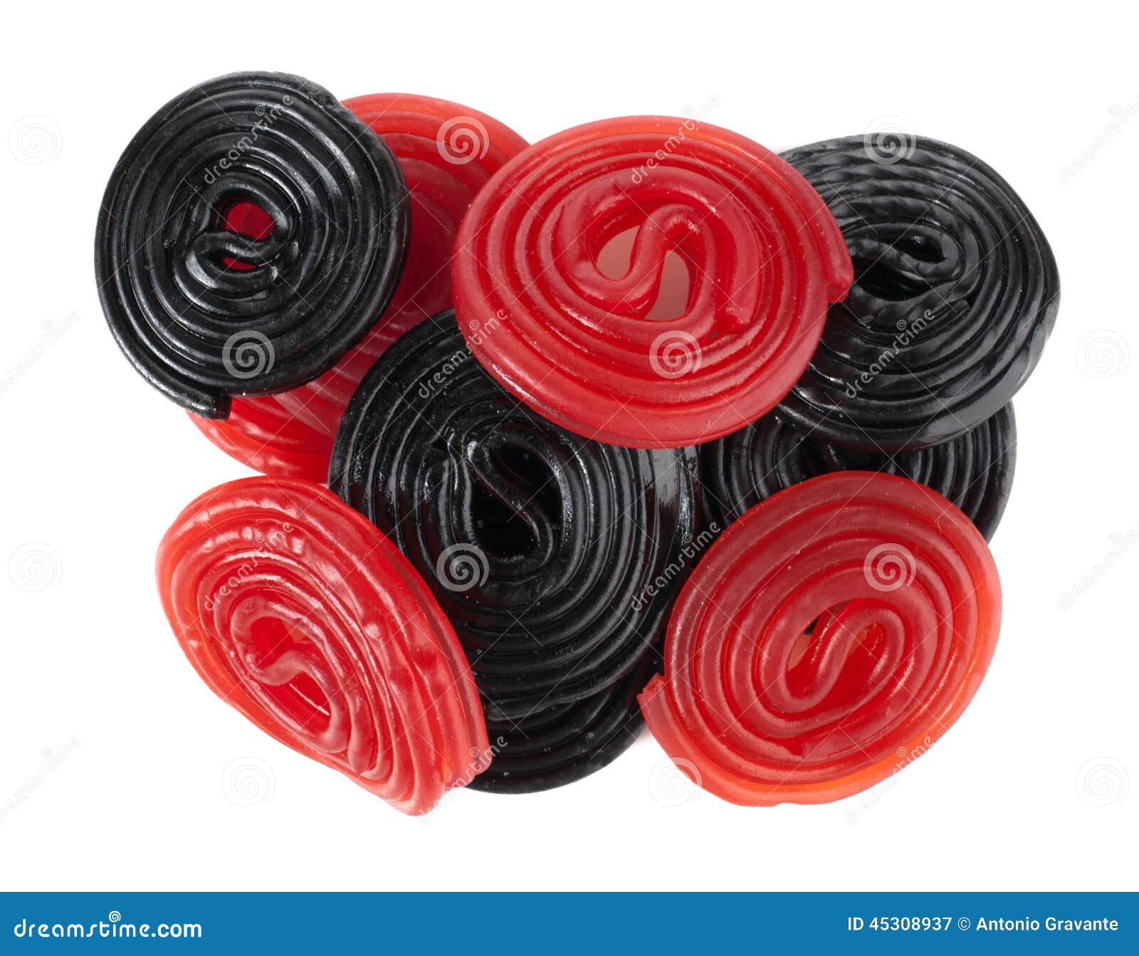 Black Licorice Is Bad For Your Health Concept With A Heart Buried In