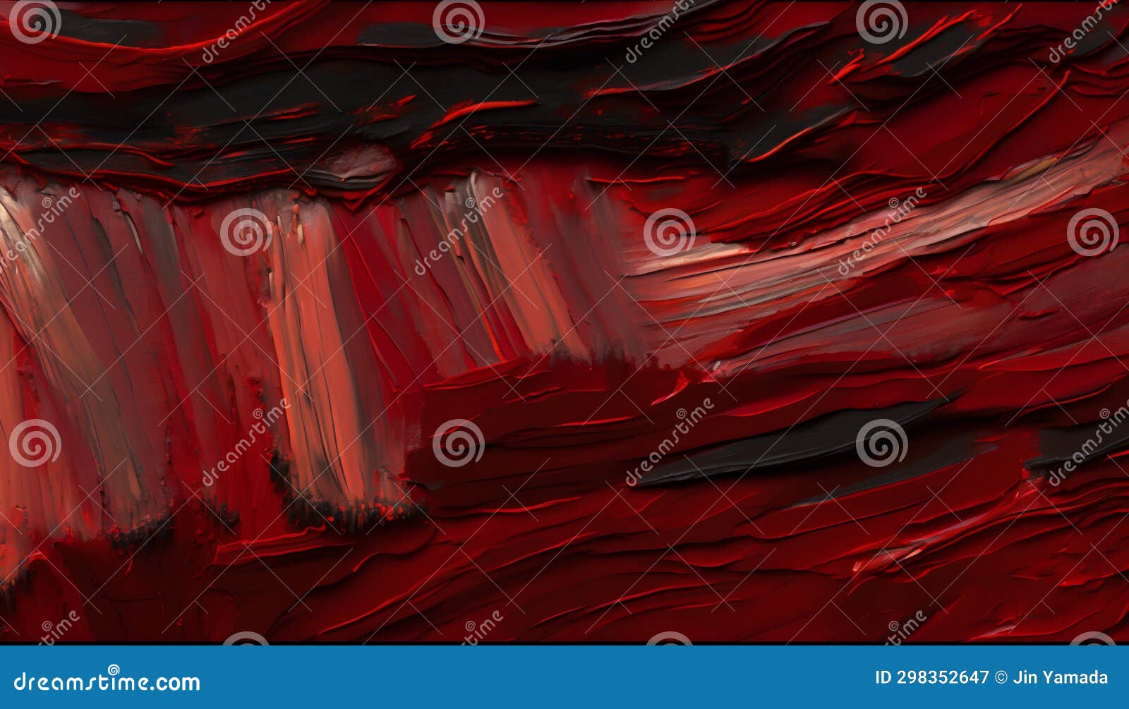 Red and Black Paint Smudges. Abstract Background Stock Illustration