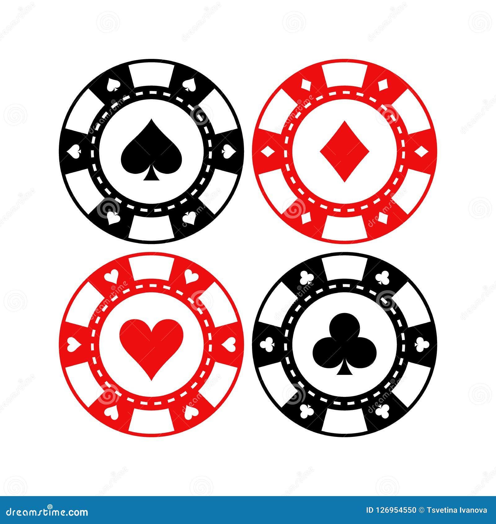 BACARDI RUM Poker Chip Set of 4 White Red Black Blue Casino Coin Token 