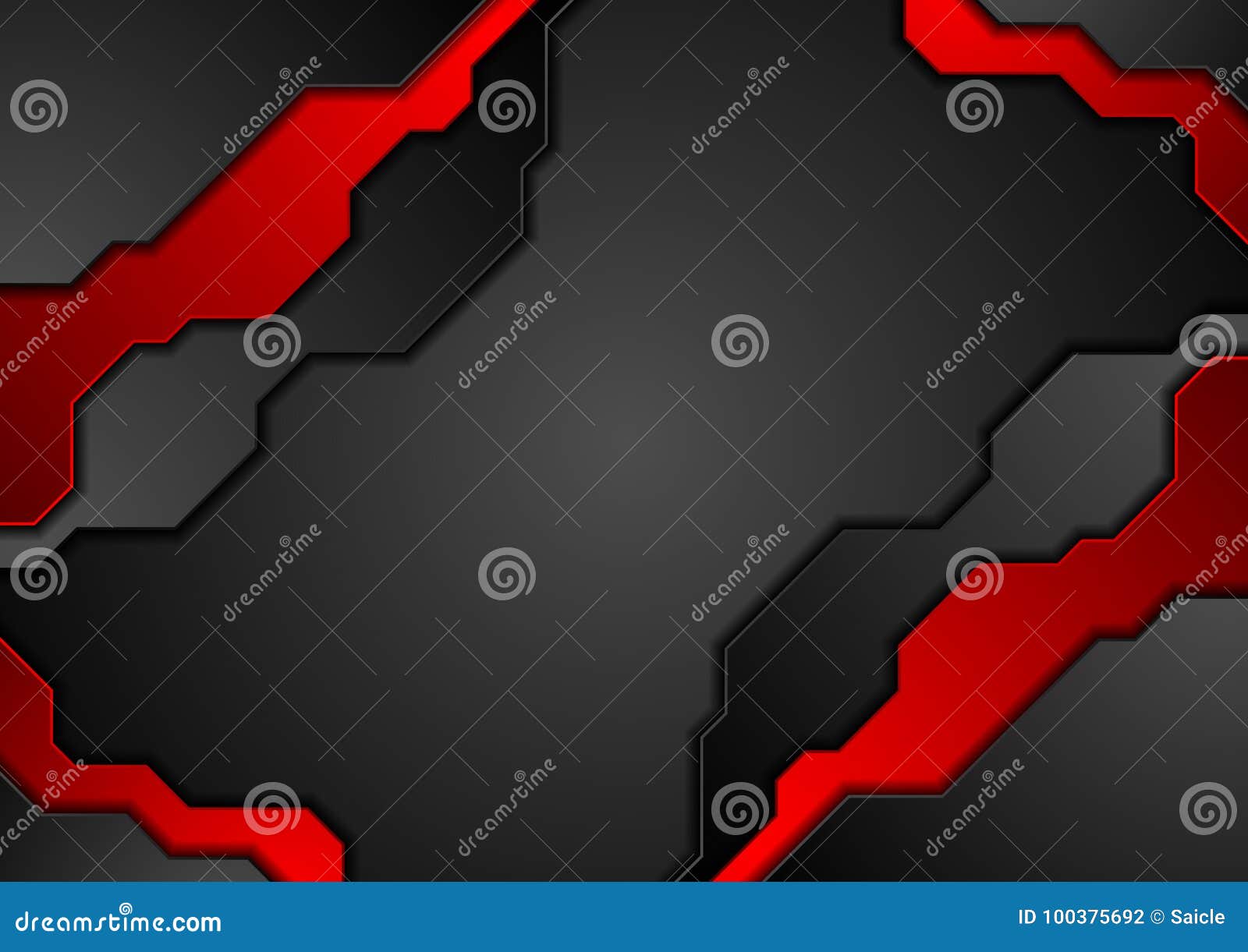 Red and Black Tech Abstract Background Stock Vector Illustration of