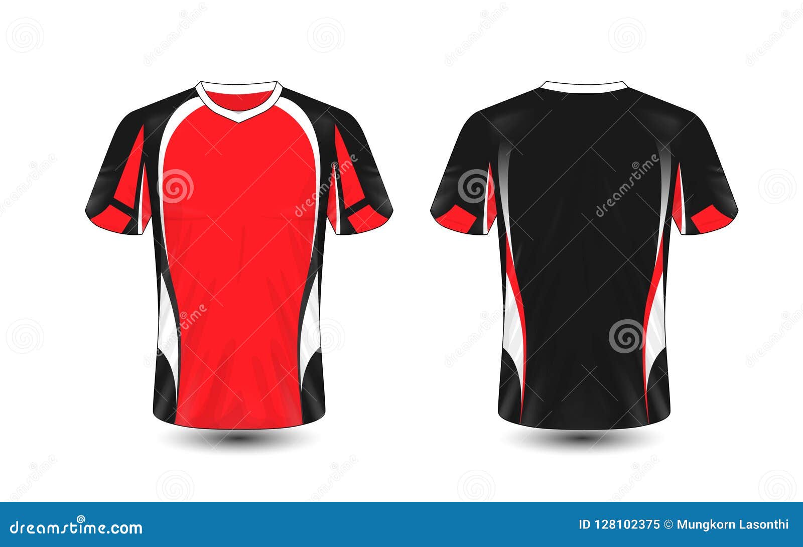 red black white jersey