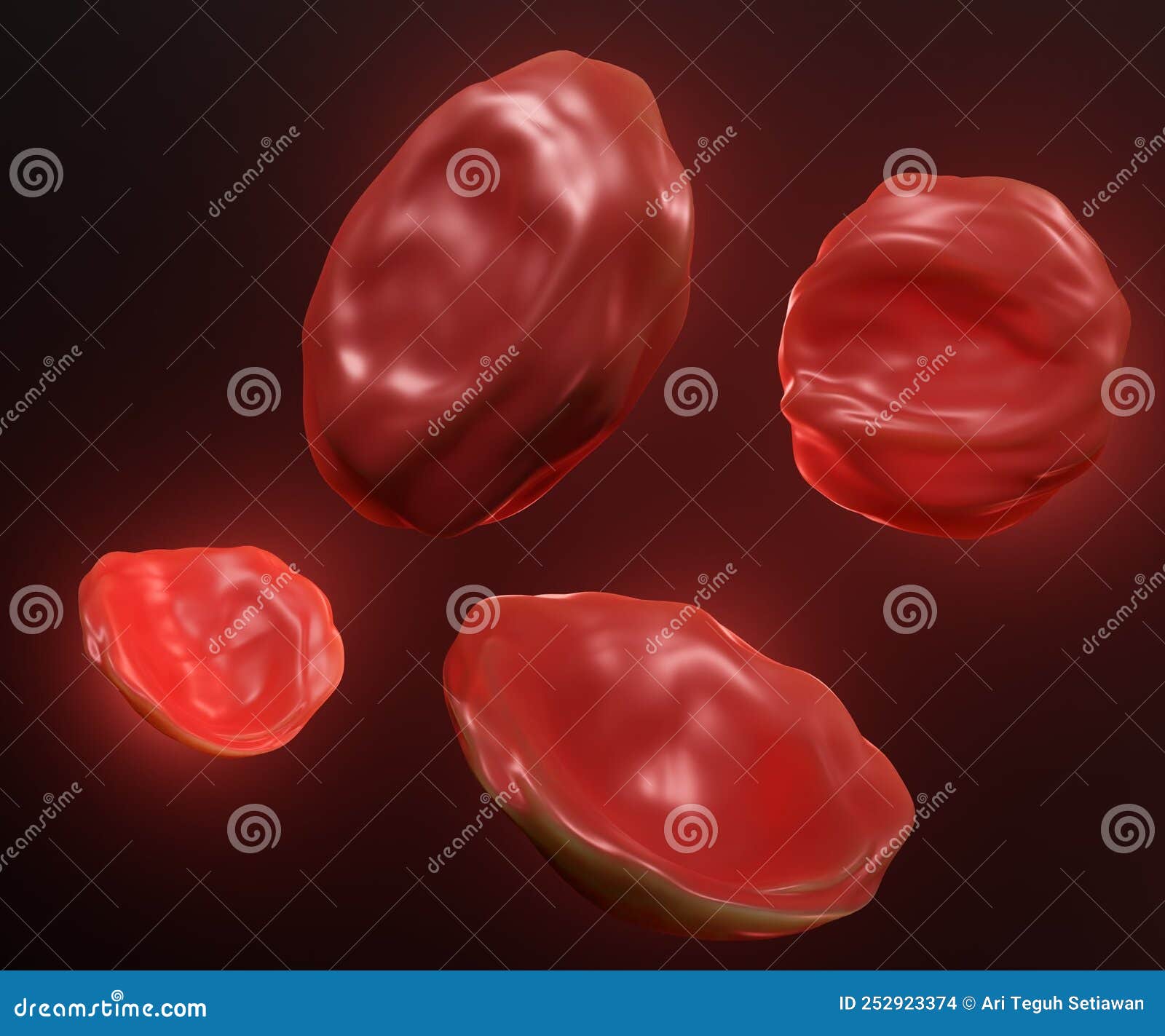 red blood cells are in a hypertonic solution