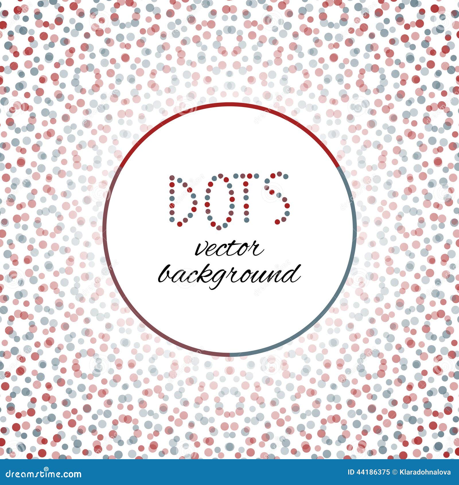 Red and Blue Dots Background Stock Vector Illustration of blue