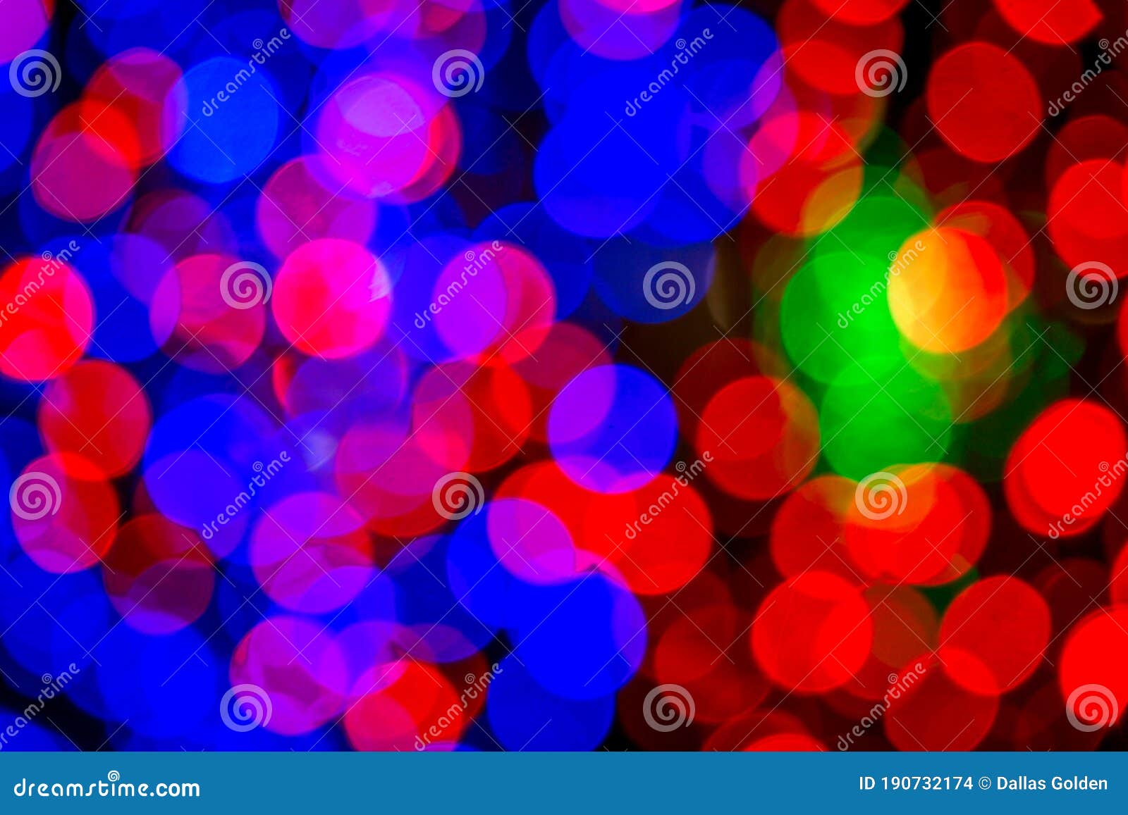 Red Blue and Green Christmas Lights Bokeh Stock Photo - Image of