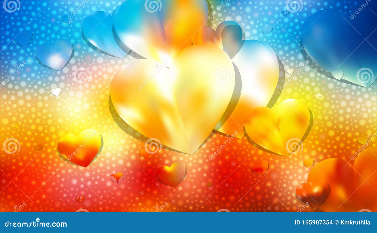 Red and Blue Love Background Image Stock Vector - Illustration of orange,  lovely: 165907354