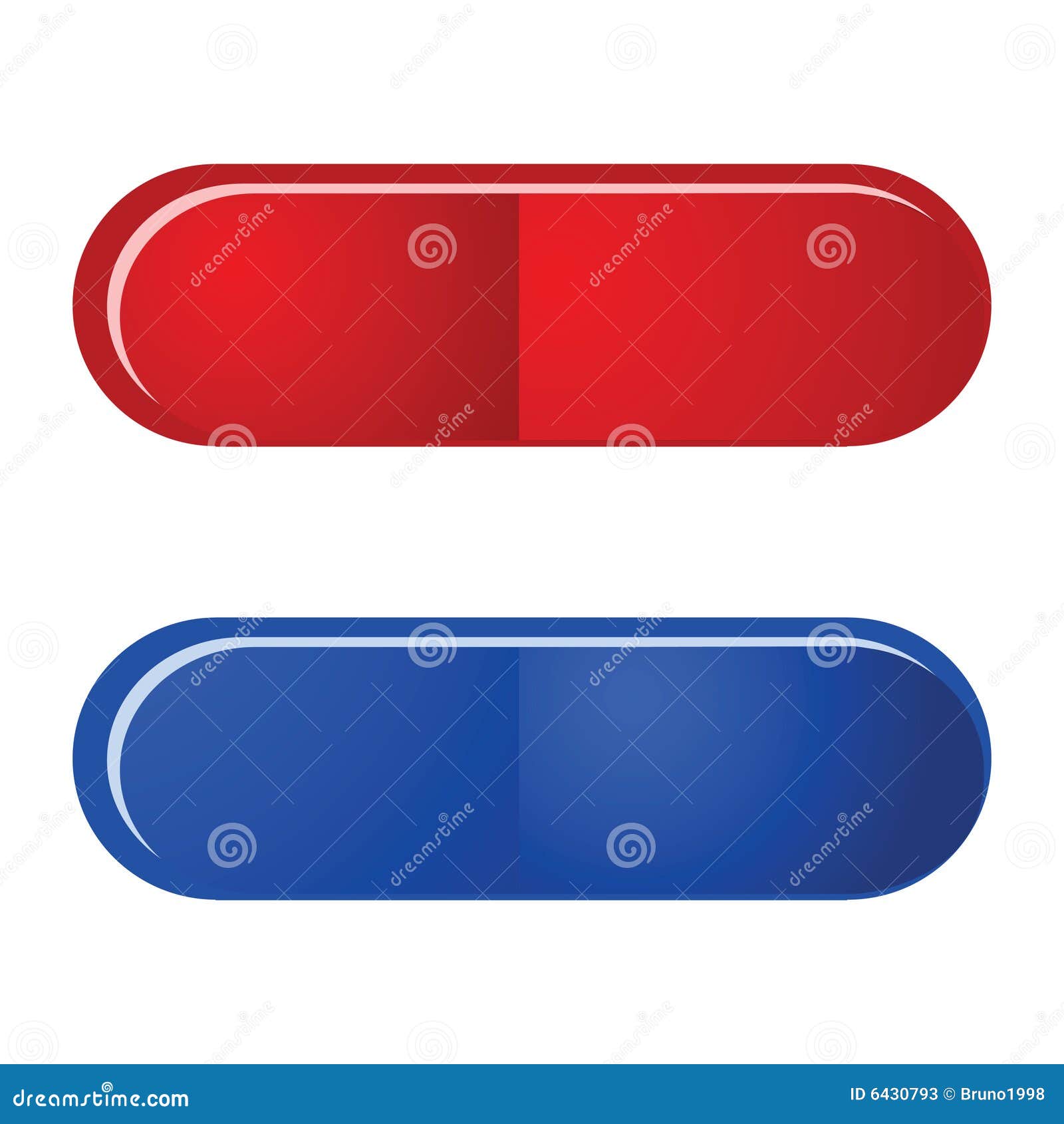 Glat Anger Meget sur Red and blue pill stock vector. Illustration of treatment - 6430793
