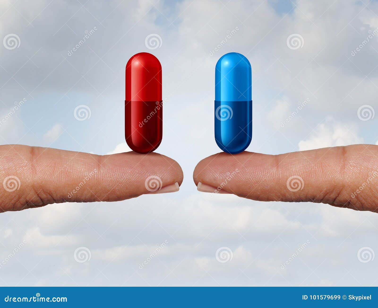 Maiden Stirre kollision Red and Blue Pill stock illustration. Illustration of capsule - 101579699