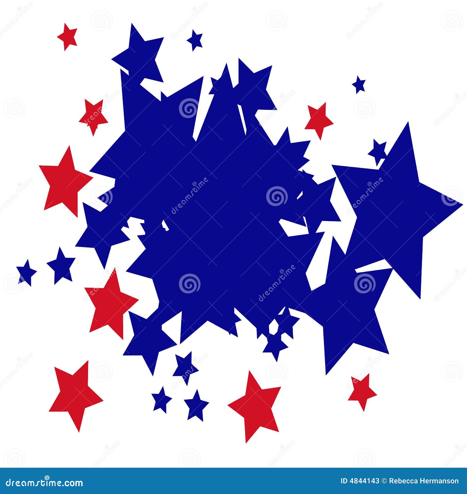 Red Blue Stars background stock illustration. Illustration of abstract
