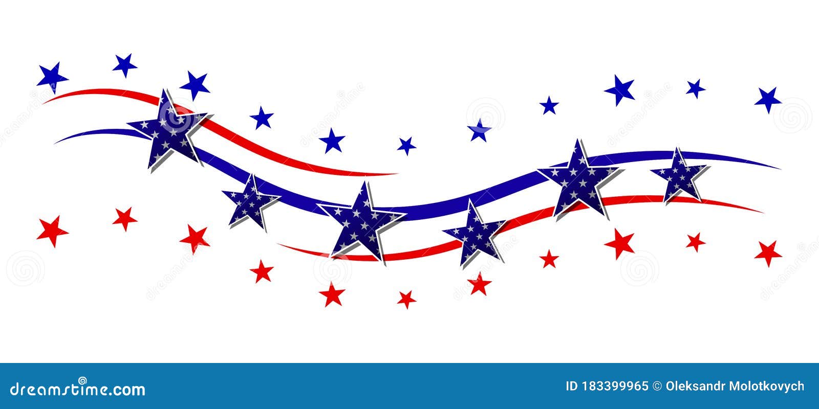 1. Red, White, and Blue Stars - wide 8