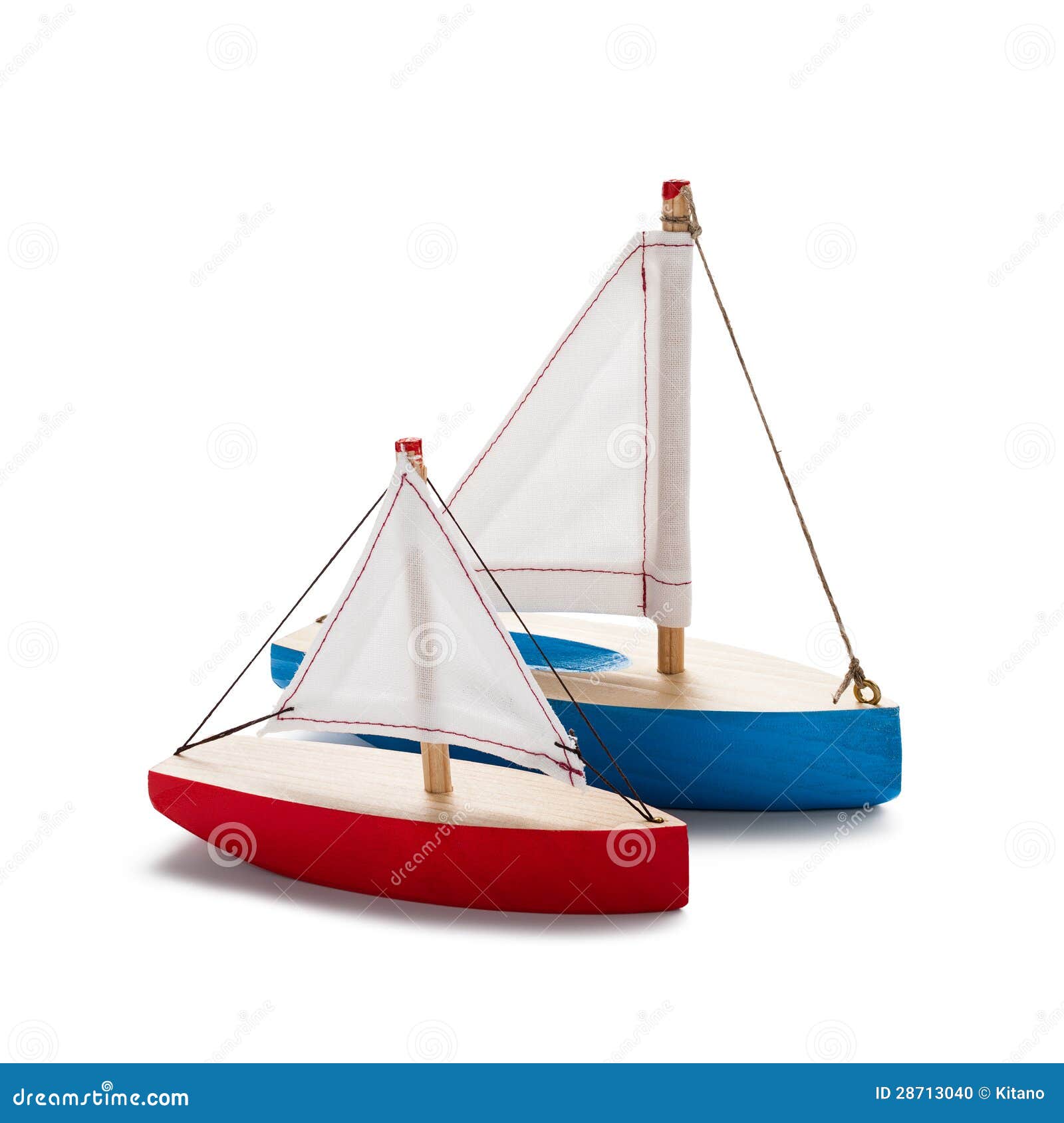 red and blue toy sailboat stock photo. image of nautical