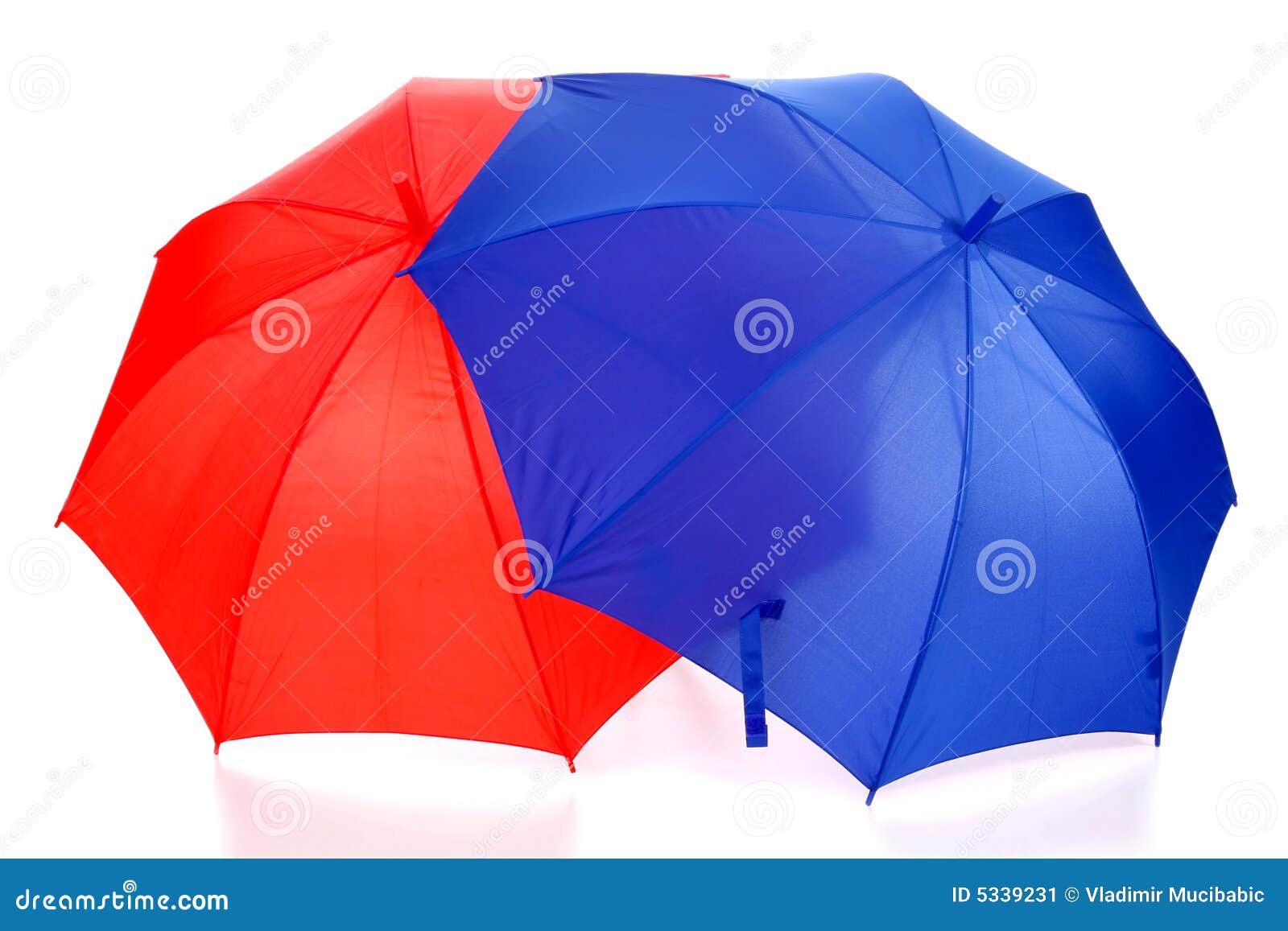 Red and blue umbrella stock image. Image of isolate, parasol 5339231