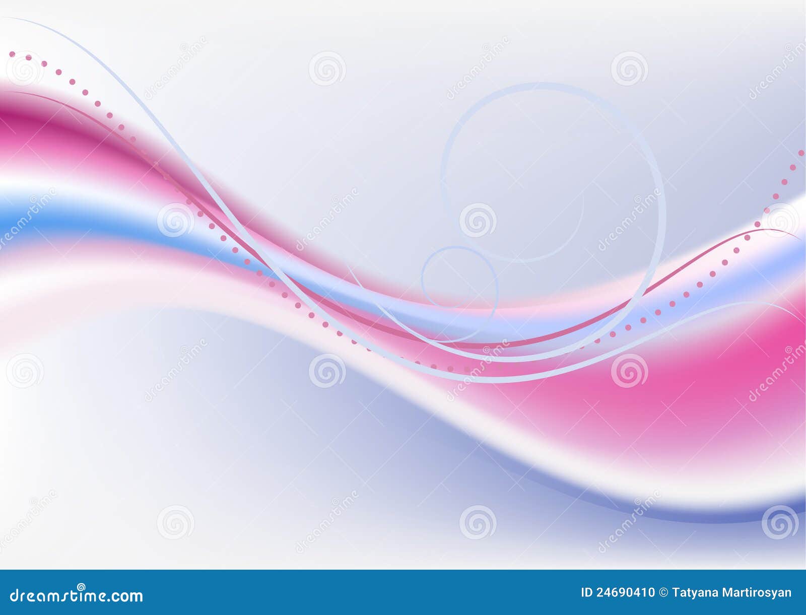 Red and Blue Waves on a Light Background Stock Vector Illustration of