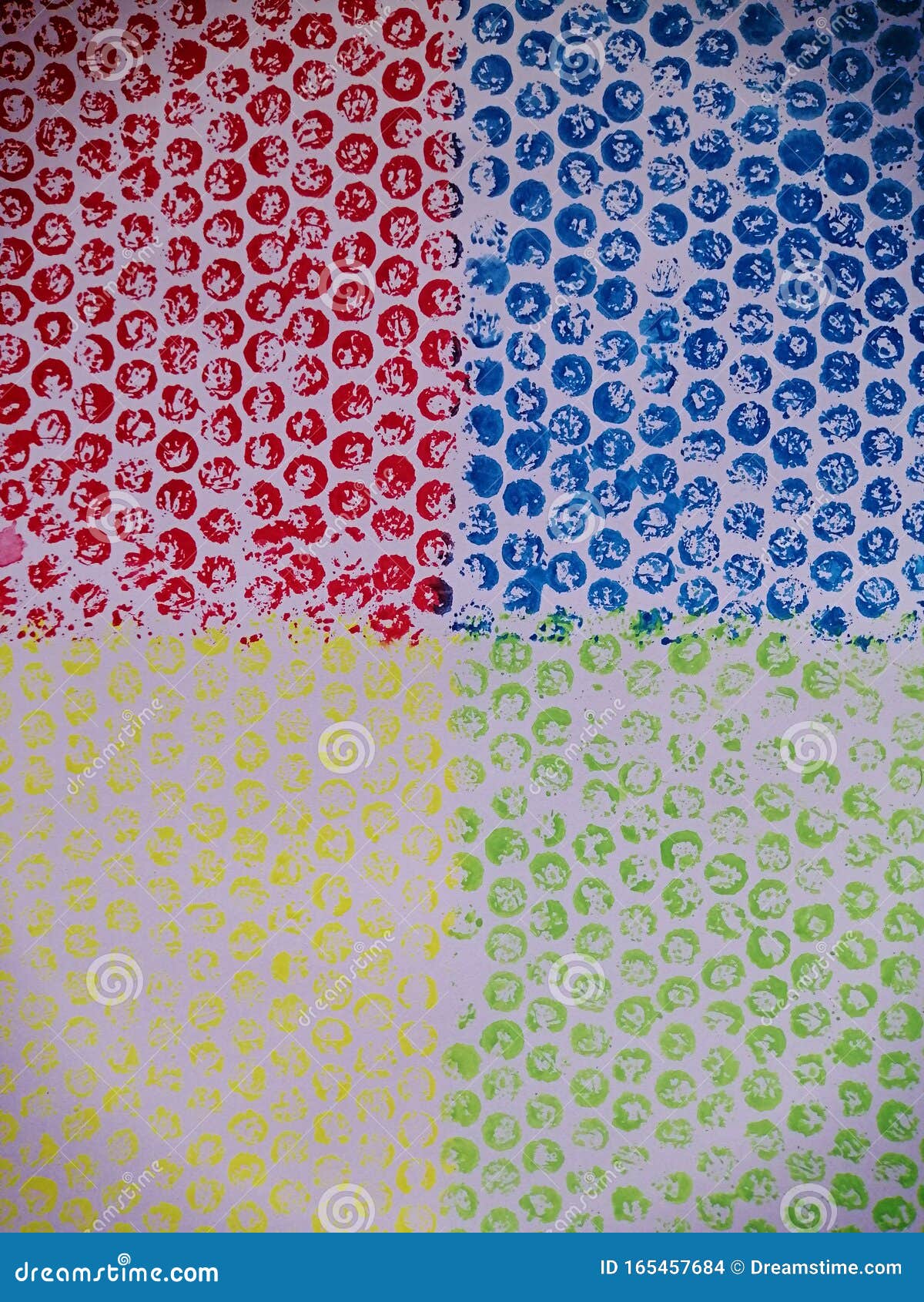 The Red, the Blue, the Yellow, the Green. Bubble Wrap Artwork Stock Photo Image of green, wrap