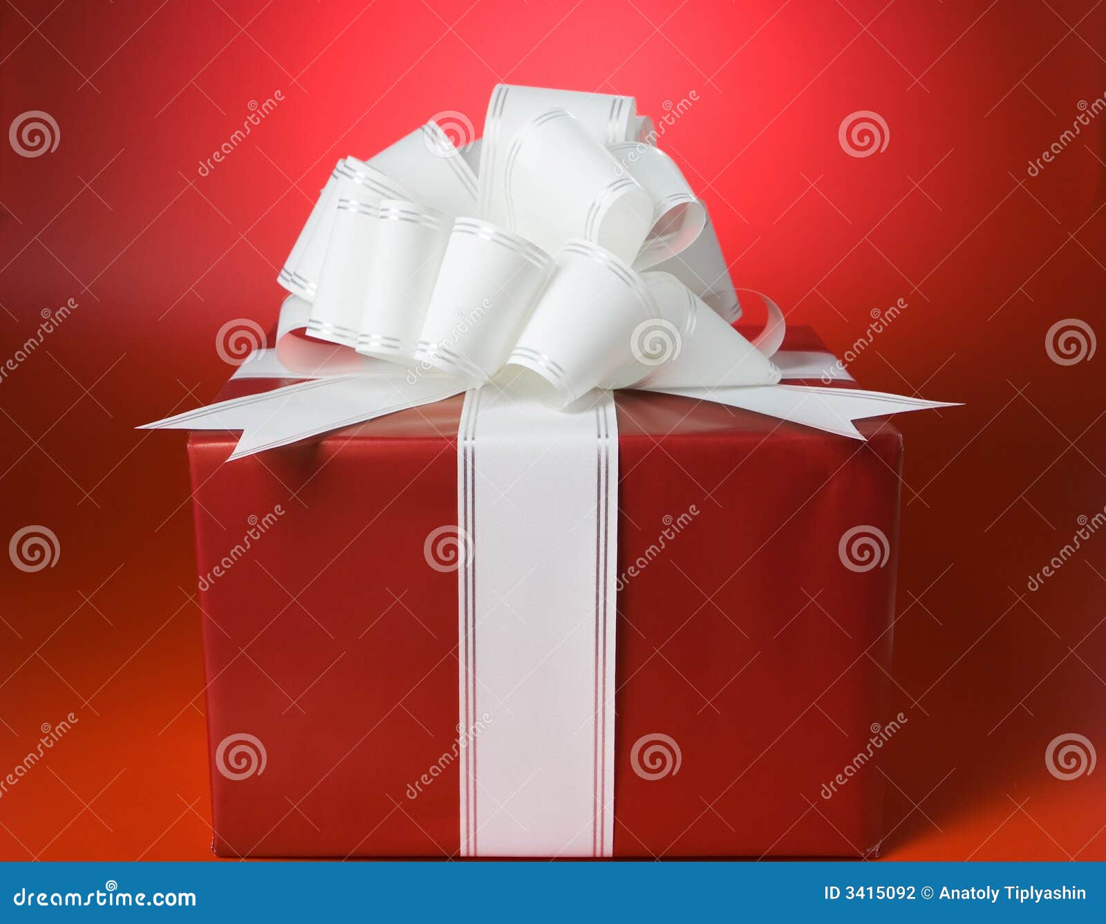 Red box gift stock photo. Image of decoration, packaging 3415092