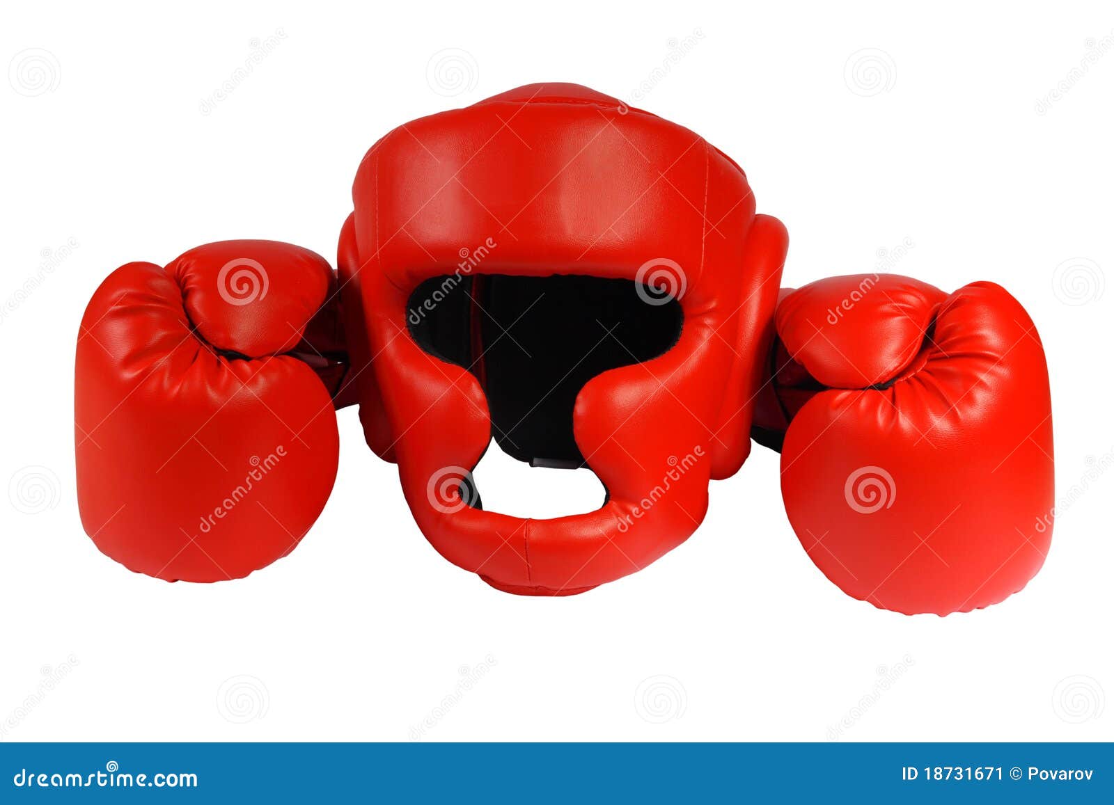 Red Boxinggloves And Helmet Stock Image Image of round, fight 18731671
