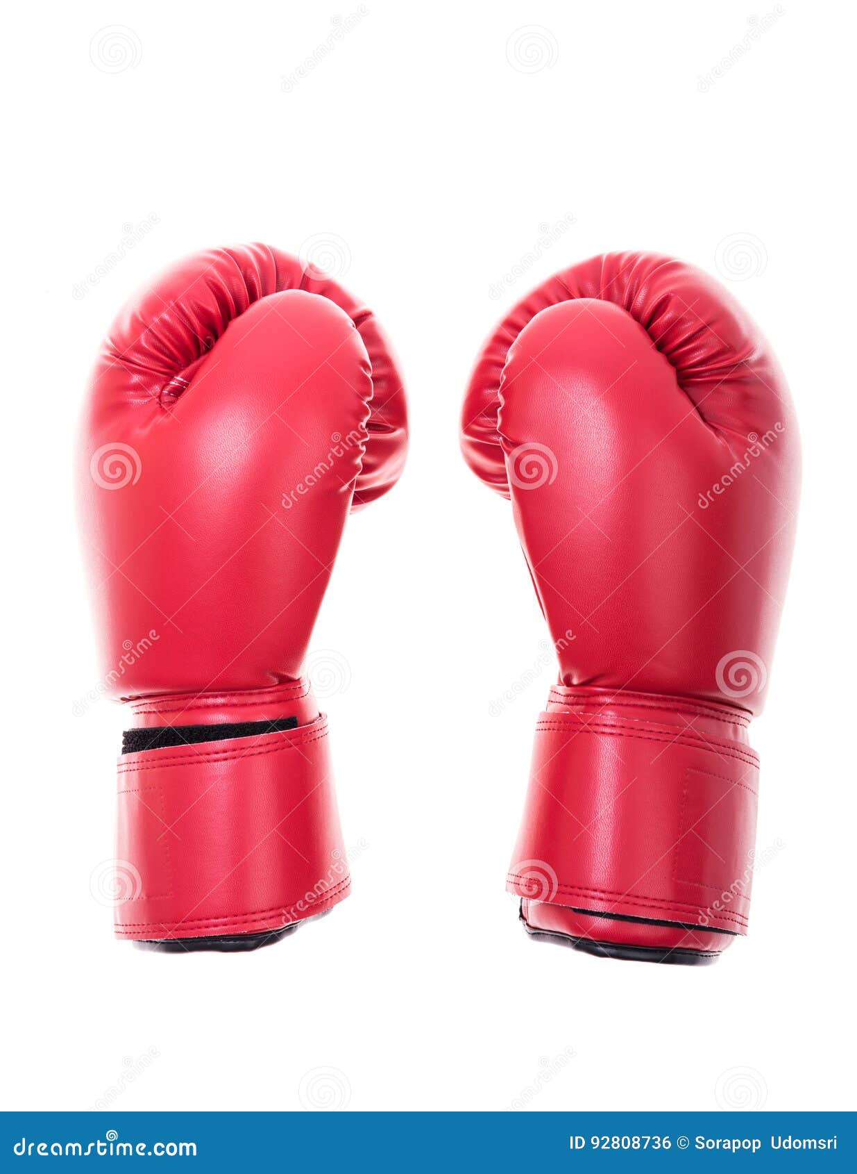 Red boxing gloves isolate stock photo. Image of boxing 92808736