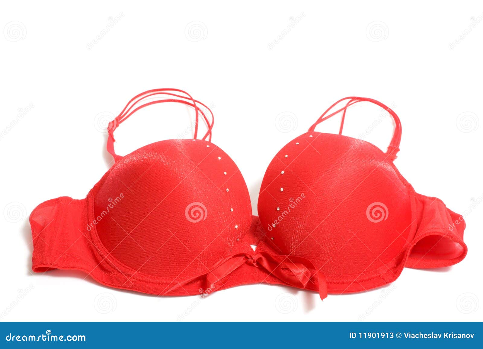Red bra stock image. Image of color, textile, satin, padded - 11901913
