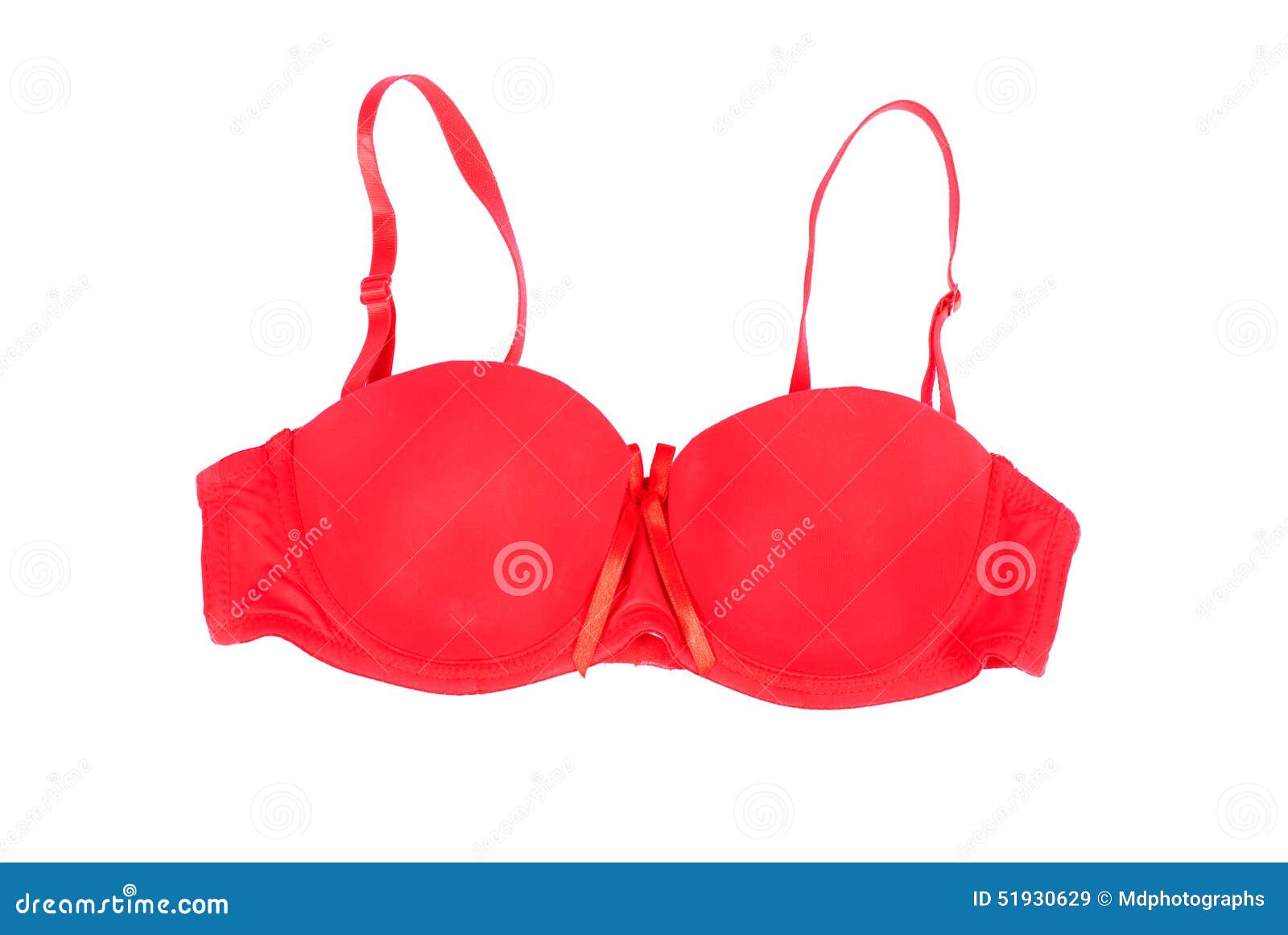 Red bra isolated on white stock image. Image of vibrant - 51930629