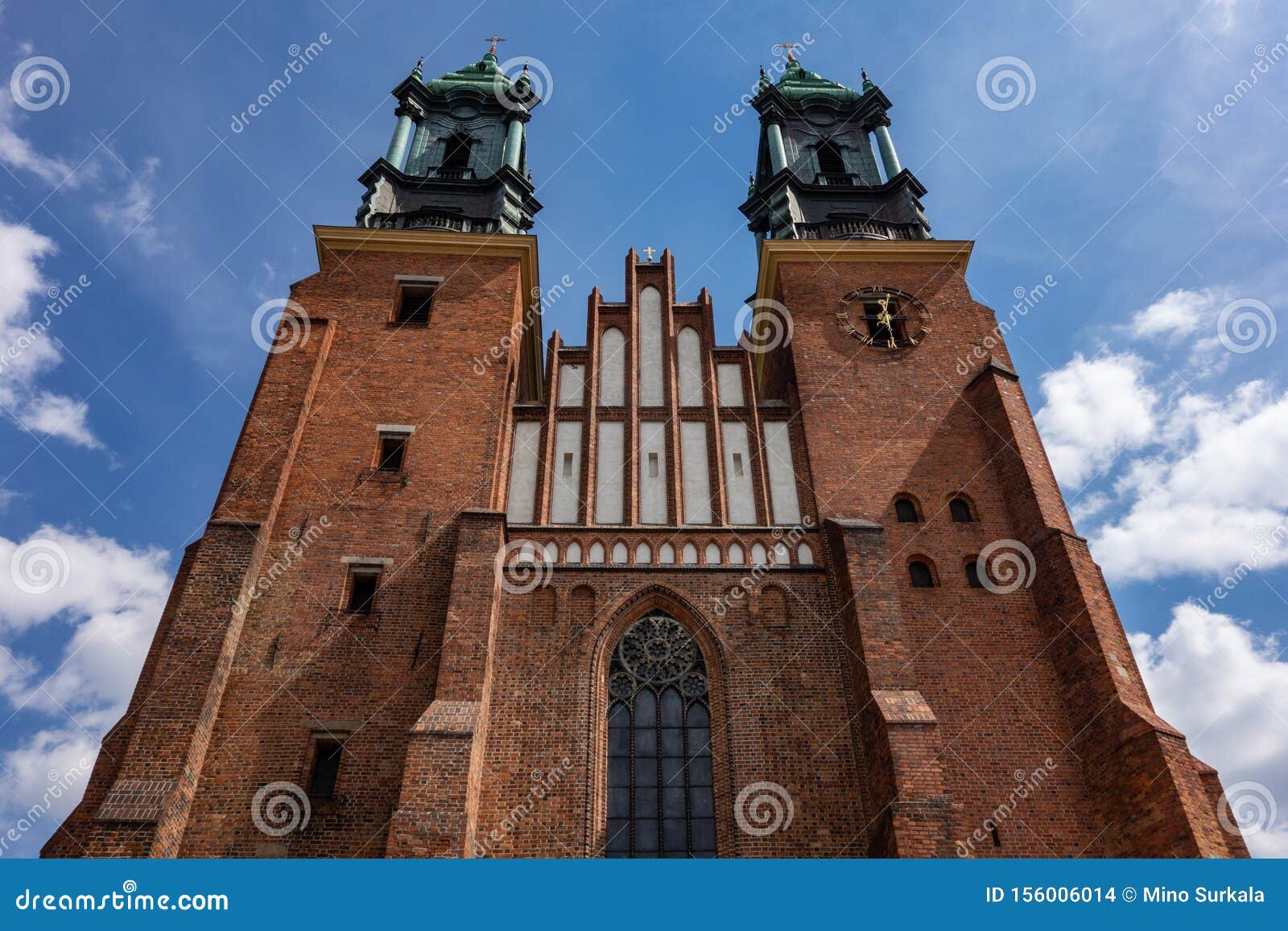 the red brick building of cathedral of saint peter and paul bazylika archikatedralna pw. sw. apostolow piotra i pawla in poznan