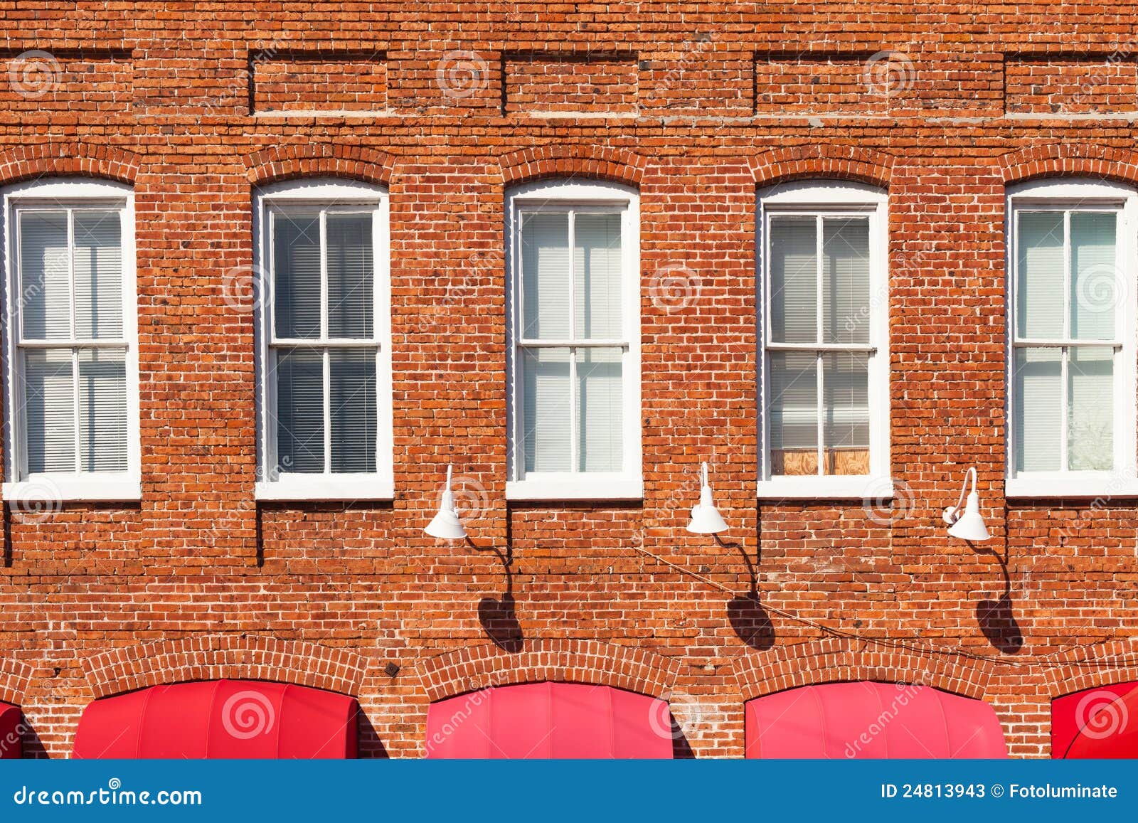 Red Brick Building Facade Stock Photos Image 24813943